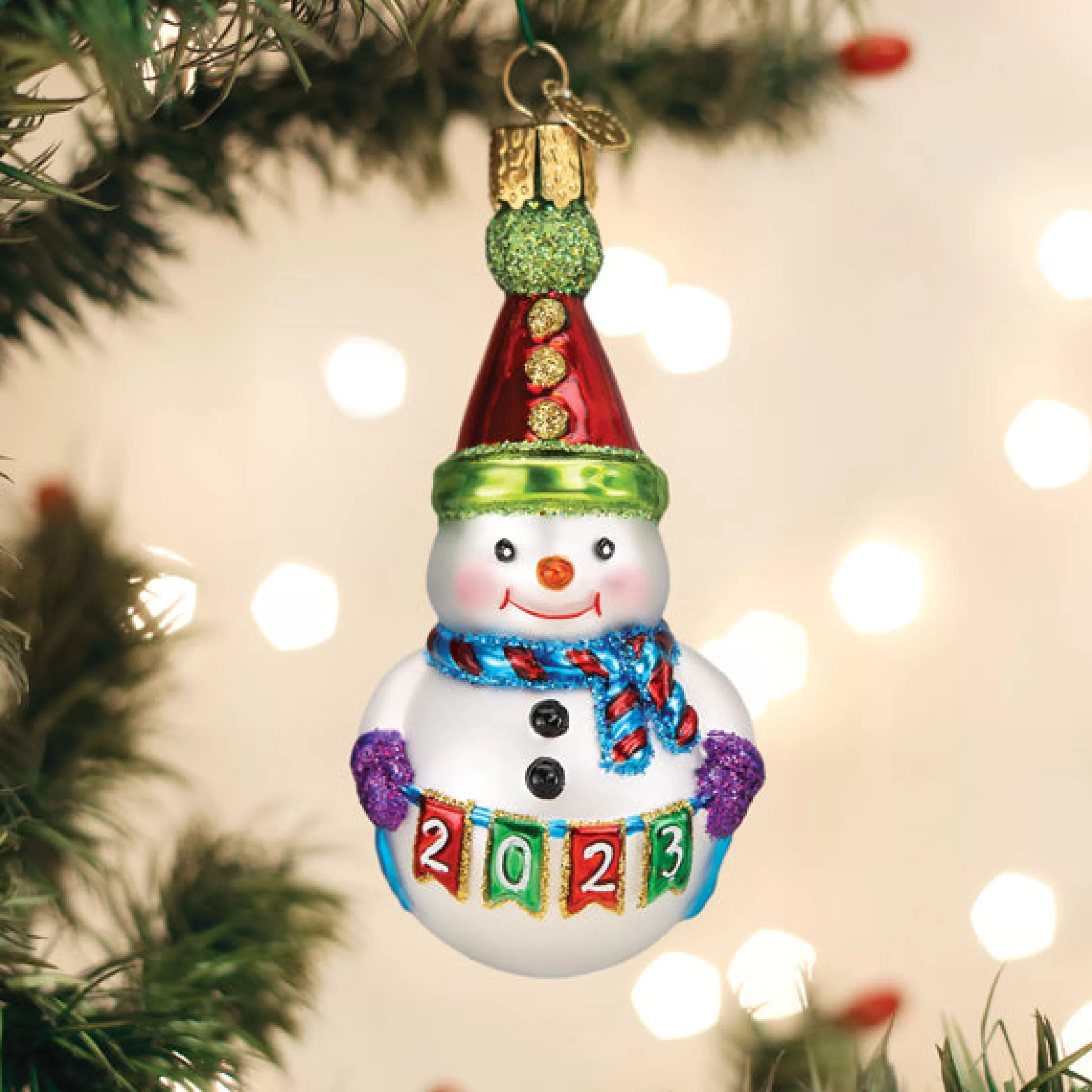 EAST WEST 2023 Party Snowman Ornament