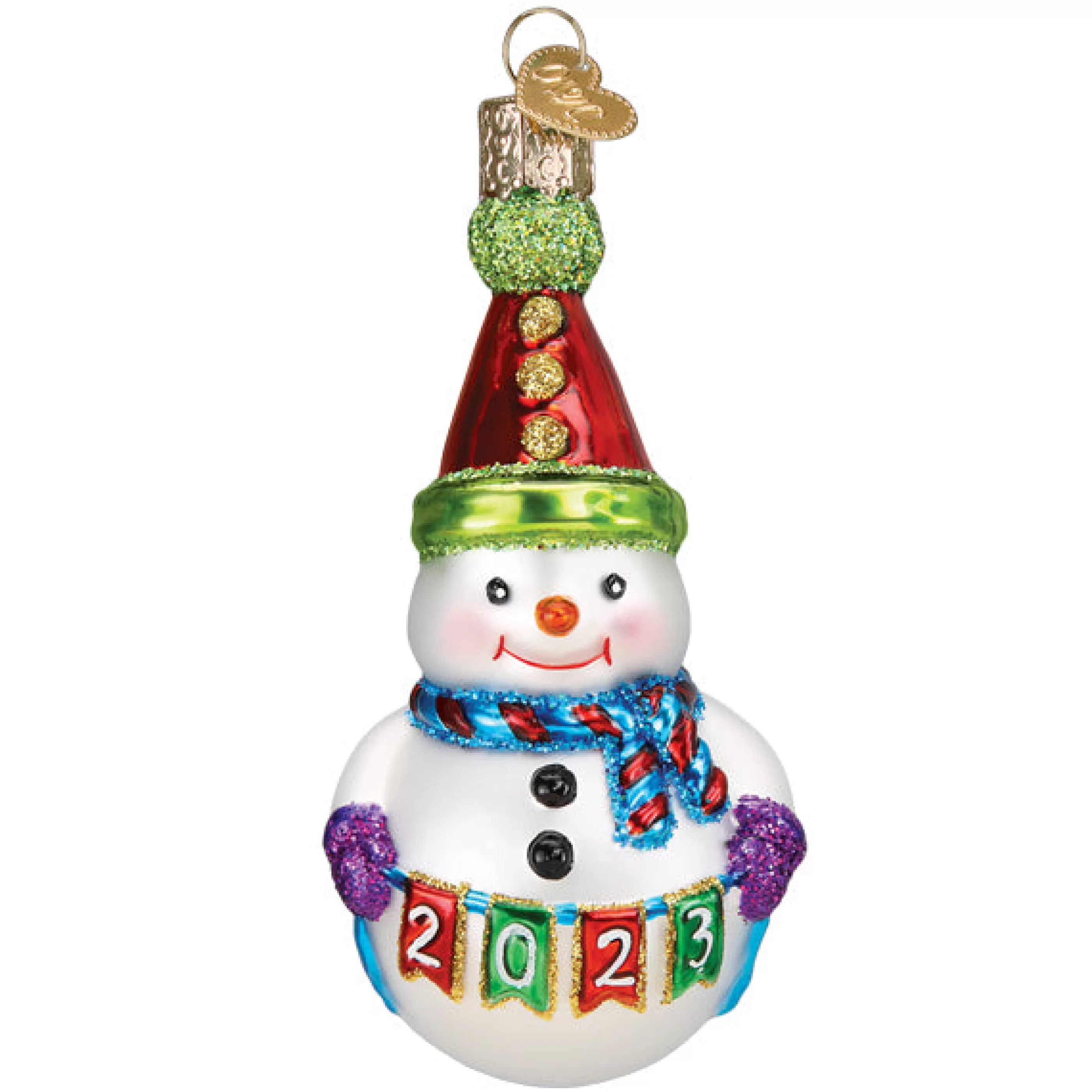 EAST WEST 2023 Party Snowman Ornament