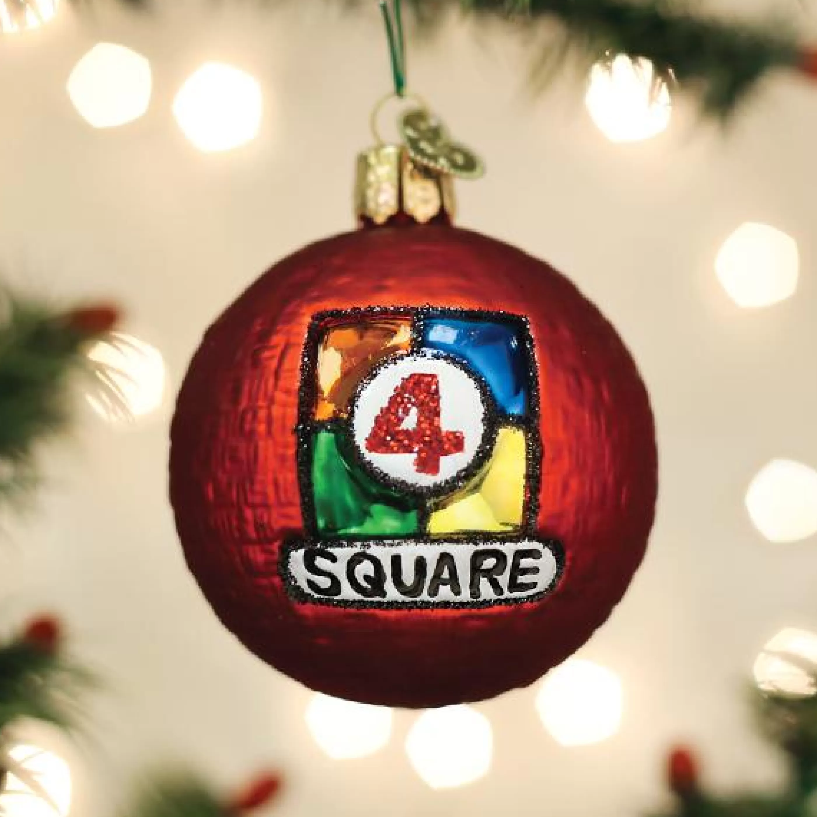 EAST WEST 4 Square Ball Ornament