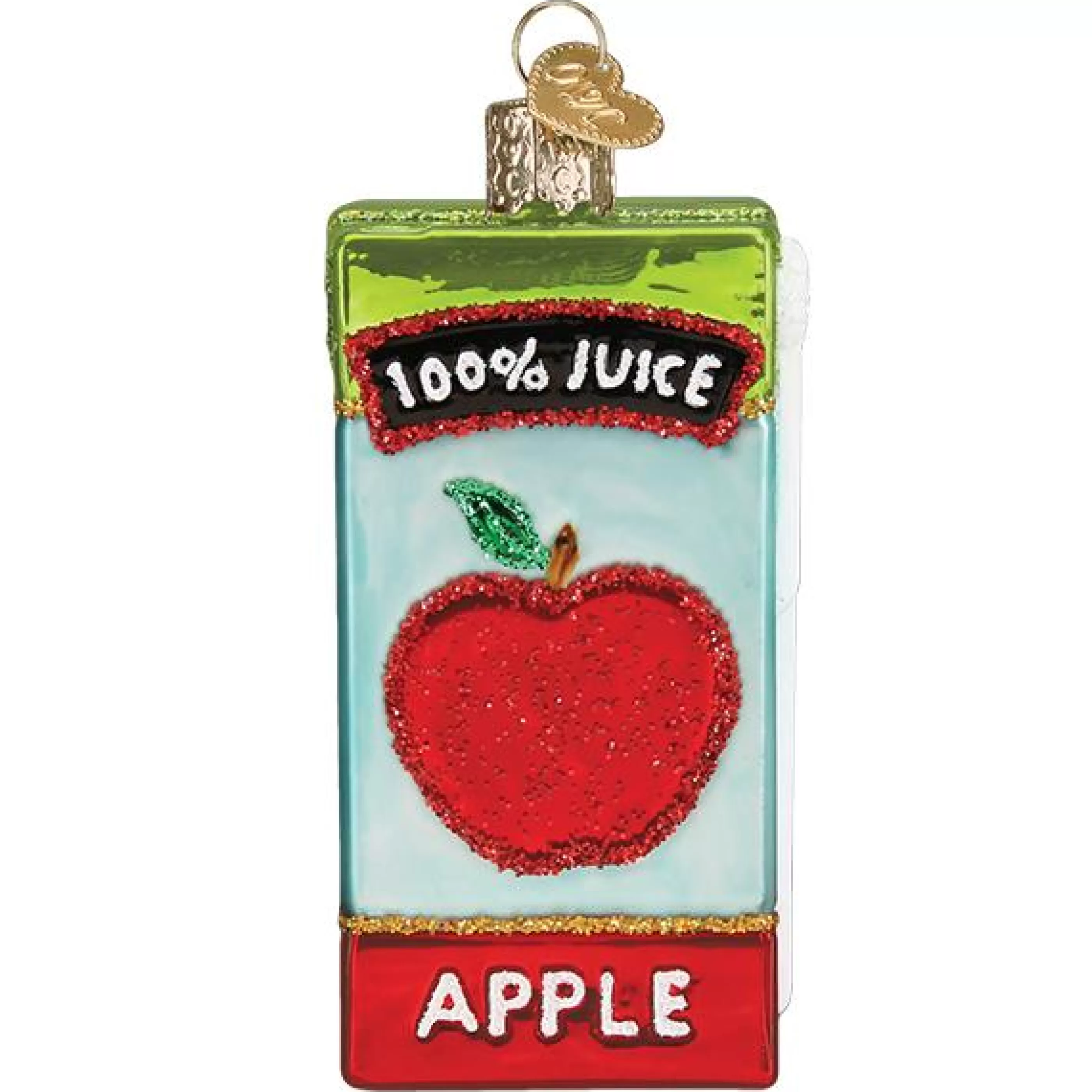 EAST WEST Apple Juice Box Ornament