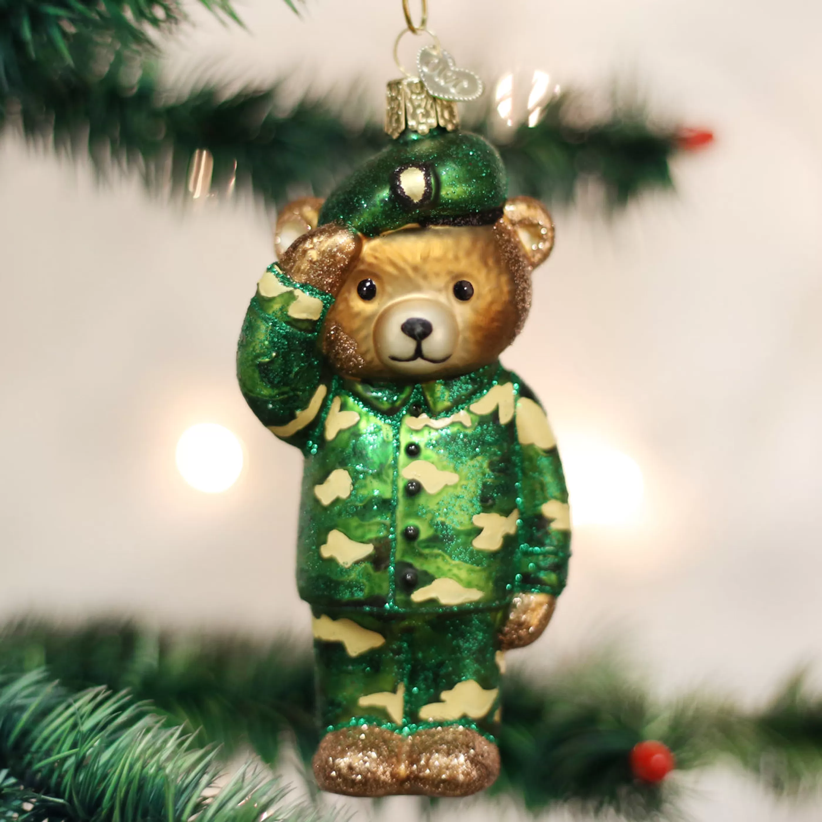 Kasa World Ltd Army Bear Ornament