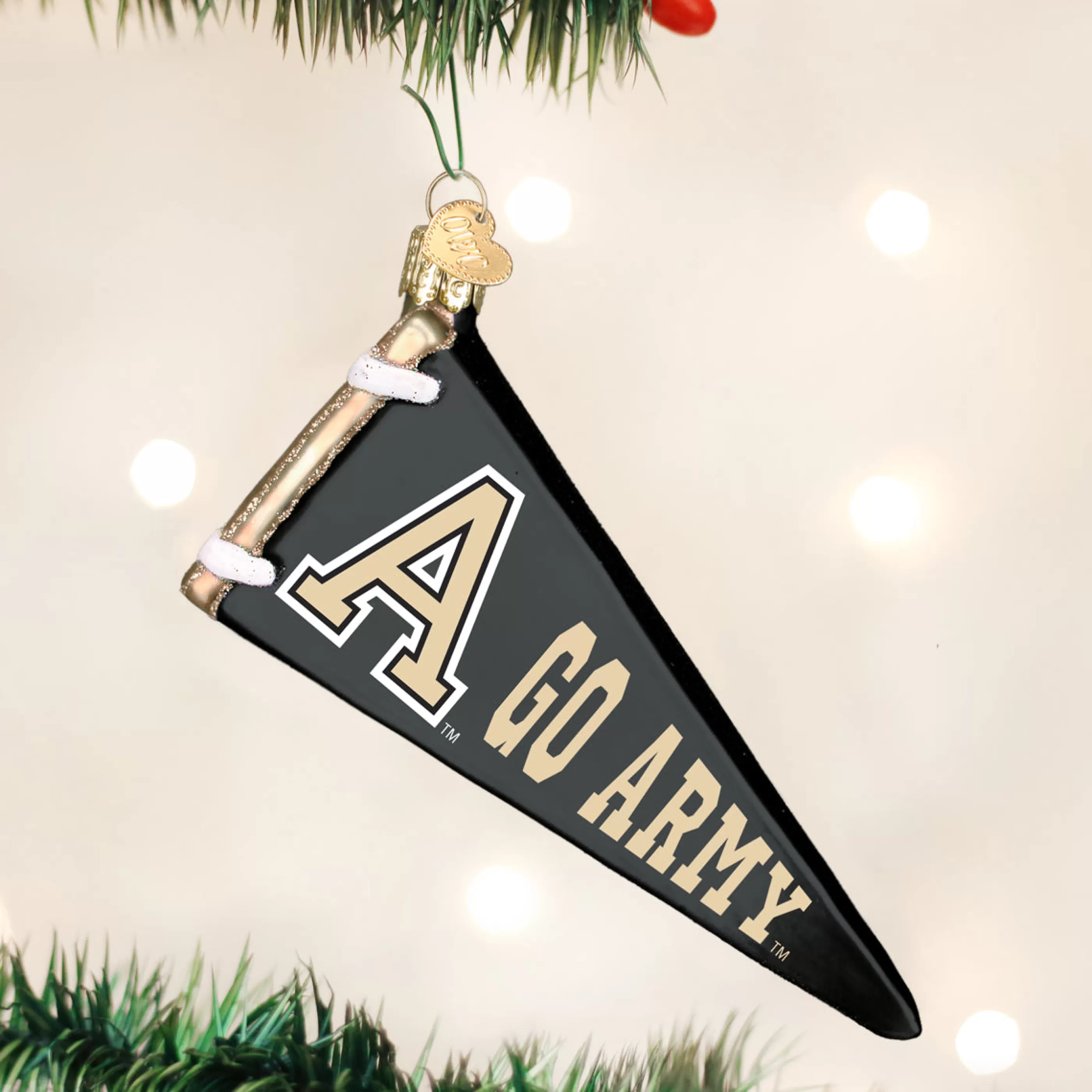 EAST WEST Army Pennant Ornament