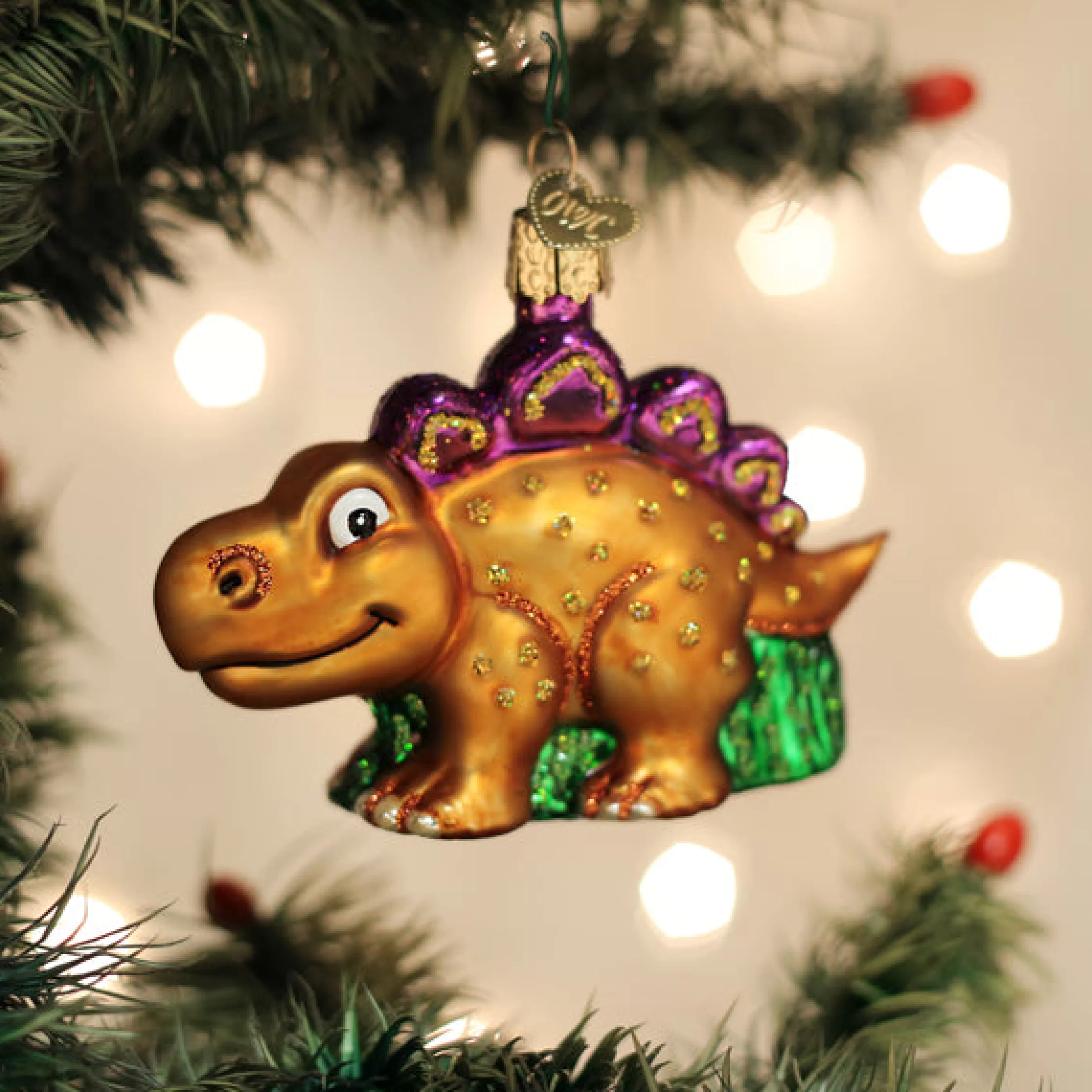 Kasa World Ltd A-Roarable Stegosaurus Ornament