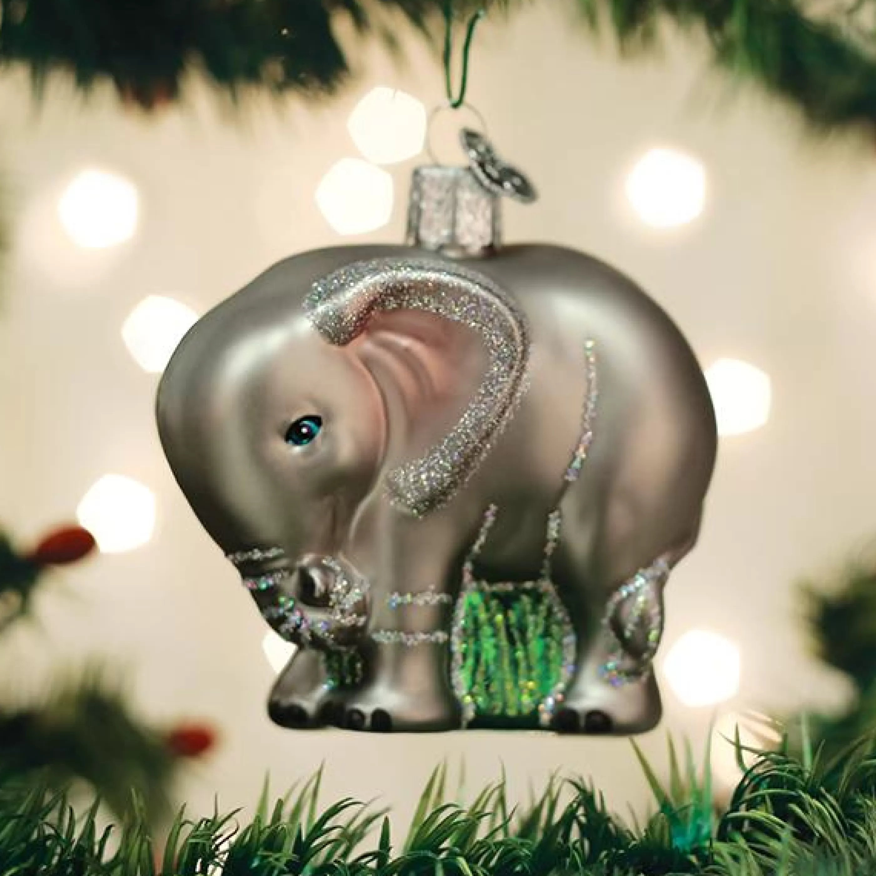 EAST WEST Baby Elephant Ornament