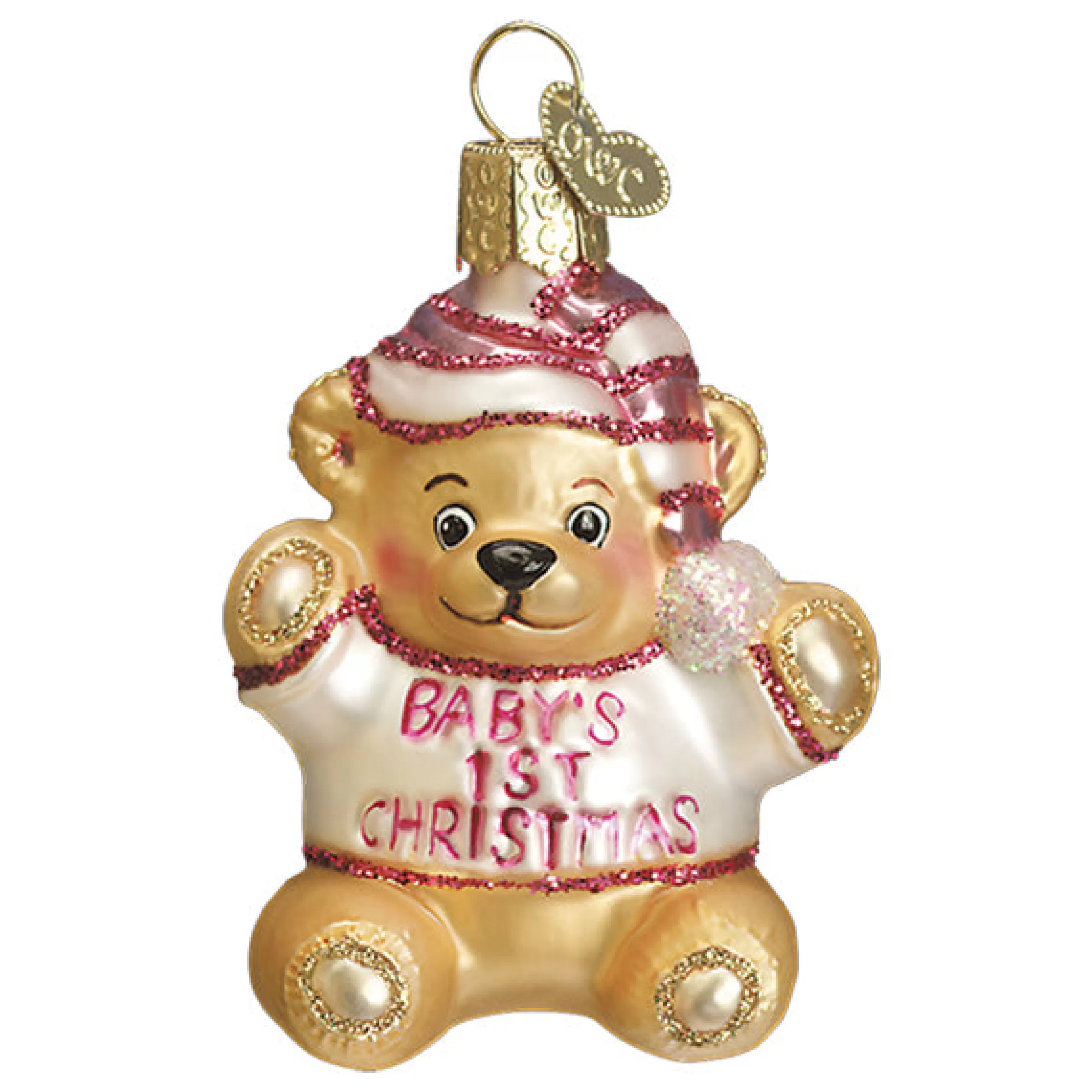 Kasa World Ltd Baby Girl's First Teddy Bear Ornament