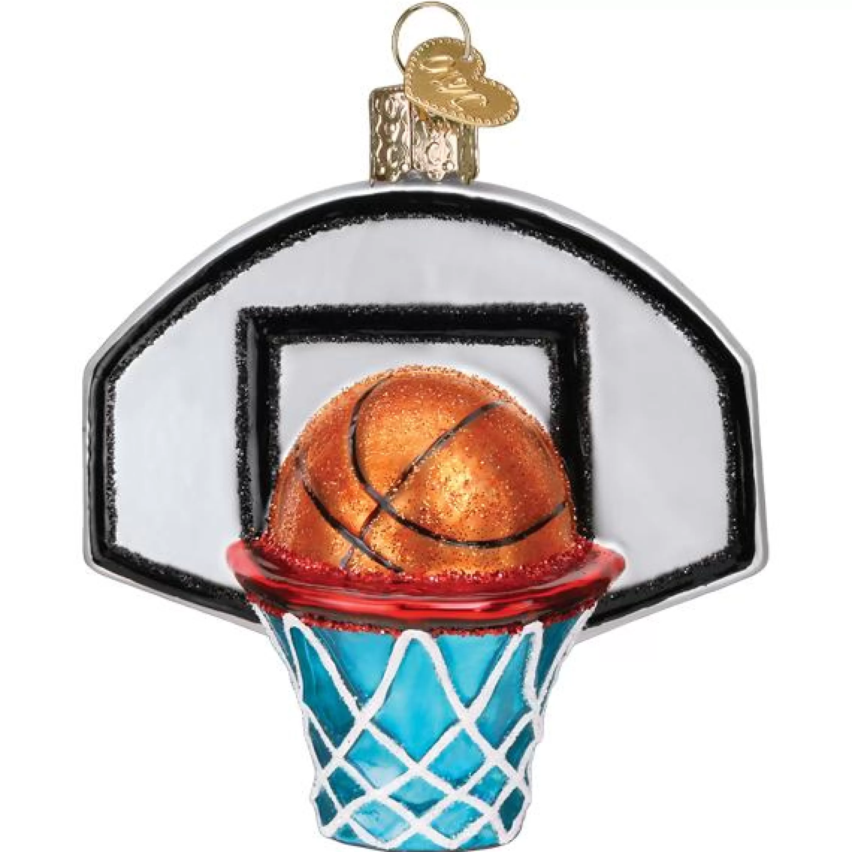 EAST WEST Basketball Hoop Ornament