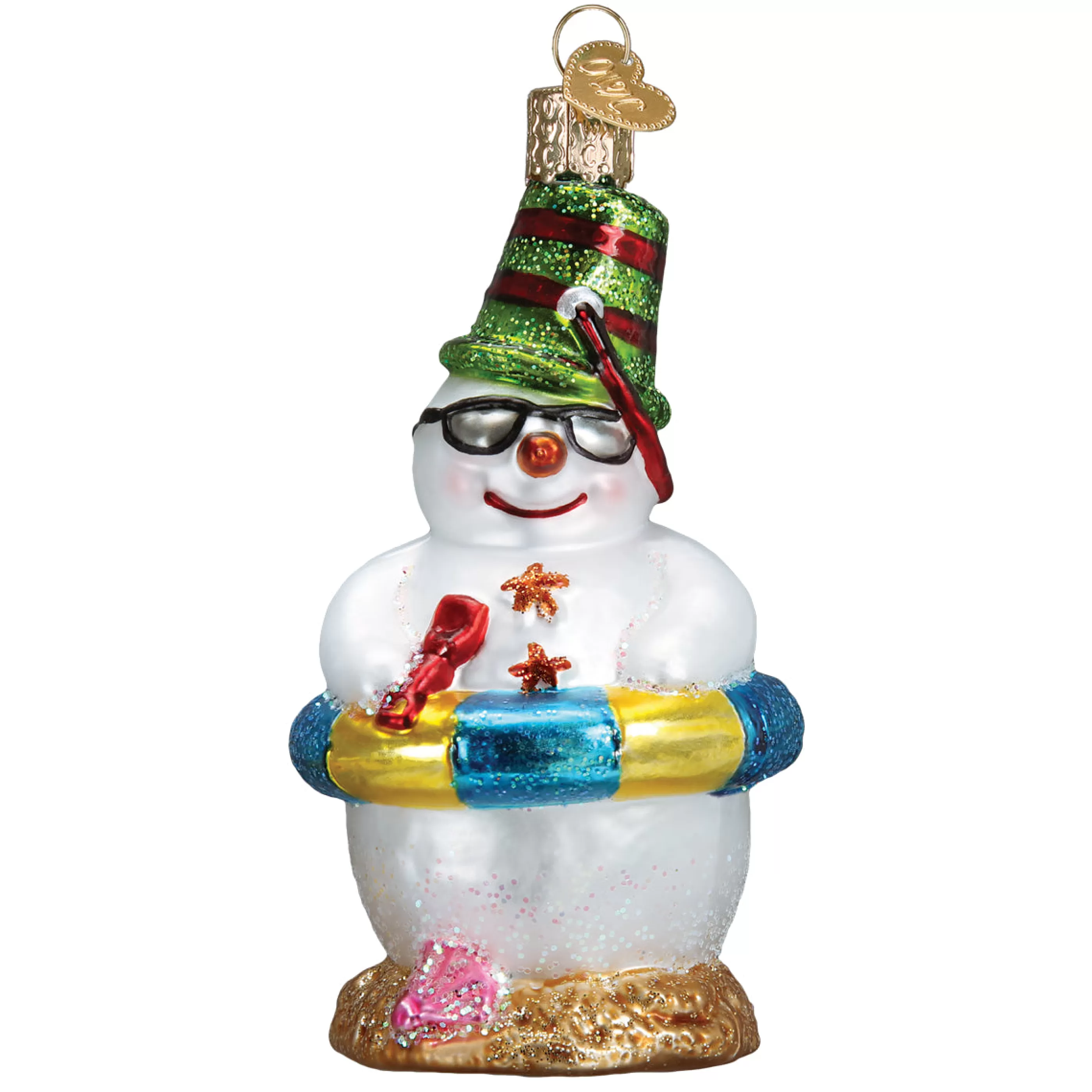 Kasa World Ltd Beach Snowman Christmas Ornament