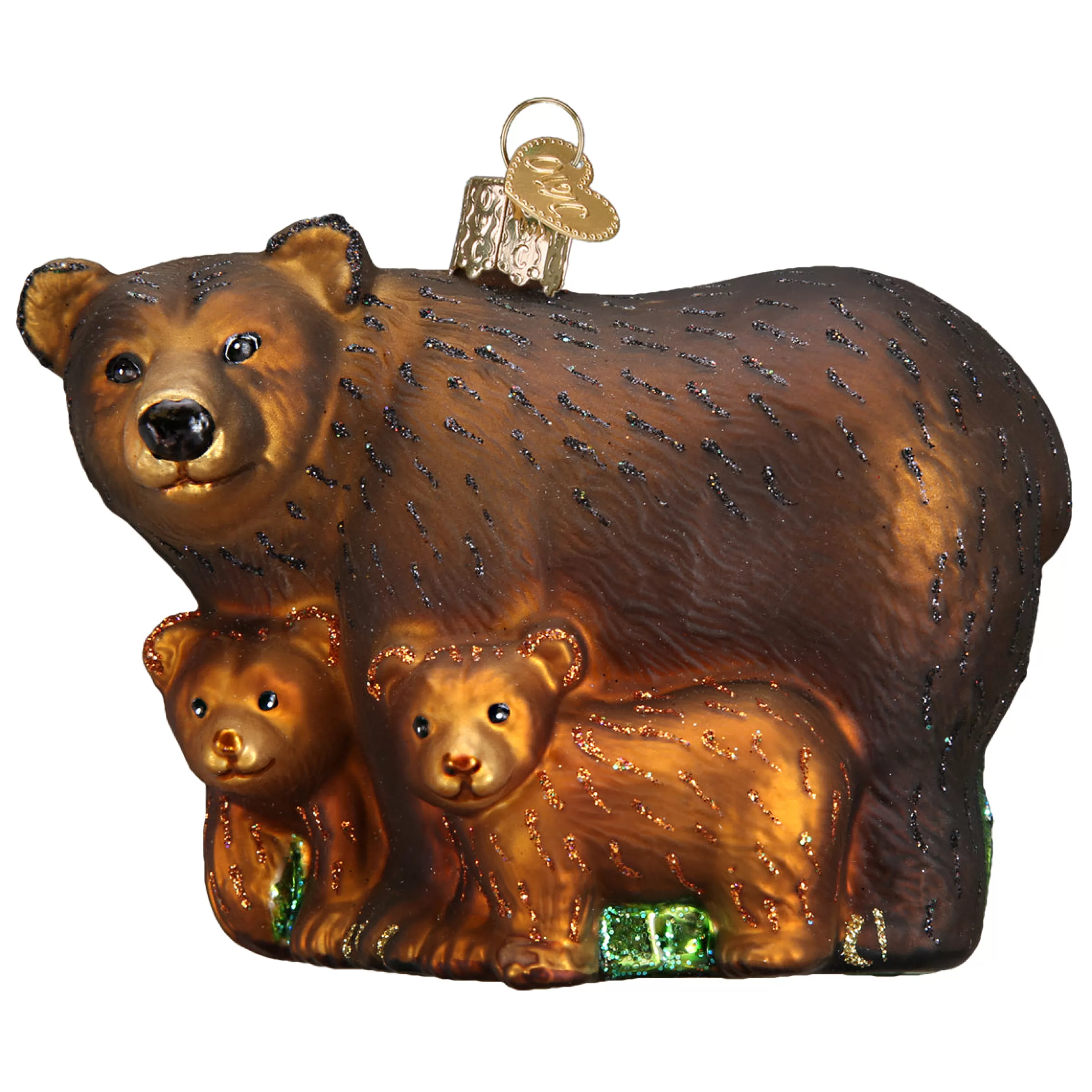 EAST WEST Bear With Cubs Ornament