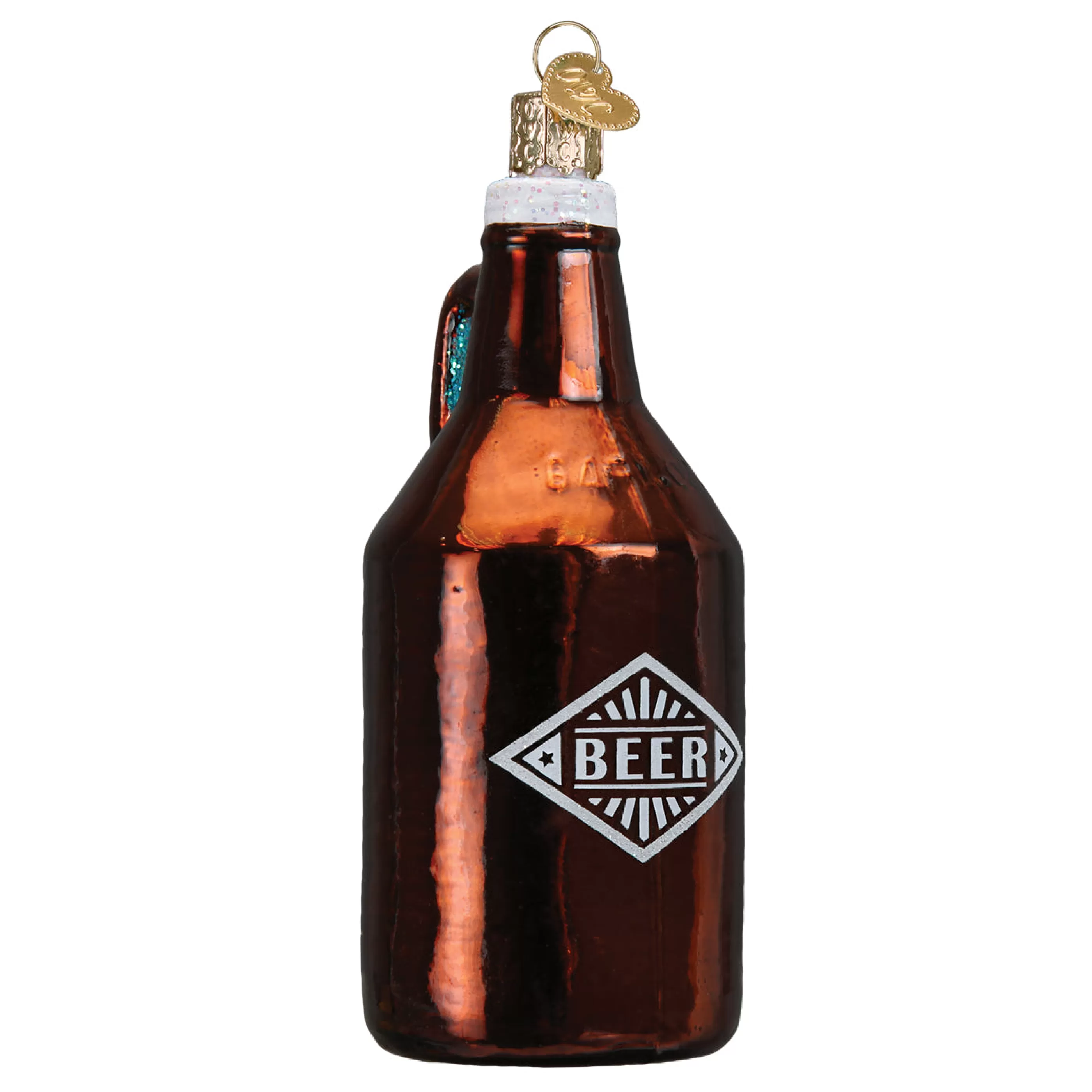 EAST WEST Beer Growler Ornament