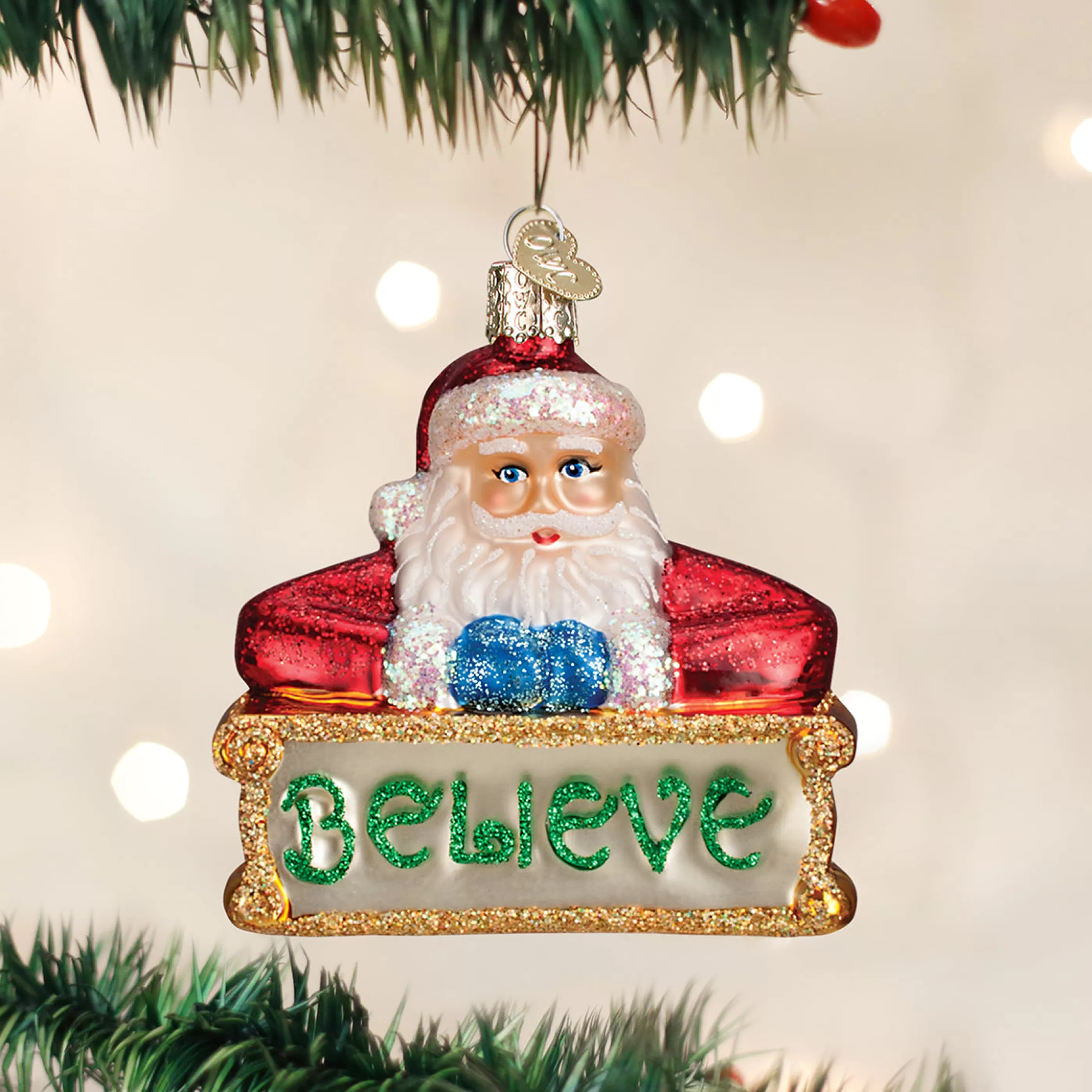 Kasa World Ltd Believe Santa Ornament