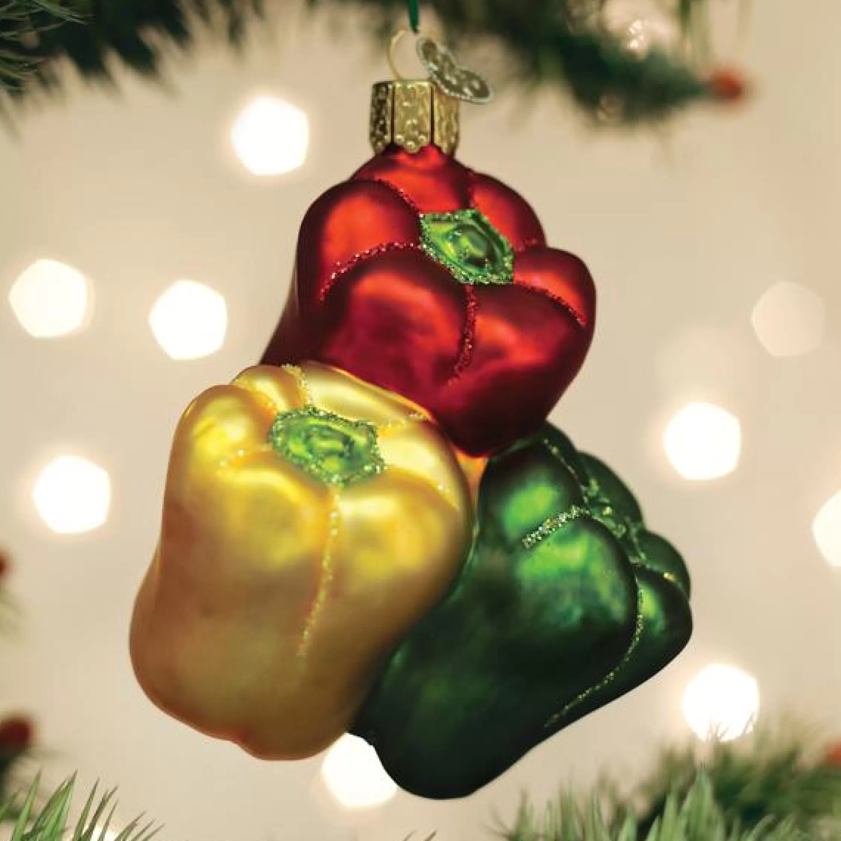 EAST WEST Bell Peppers Ornament