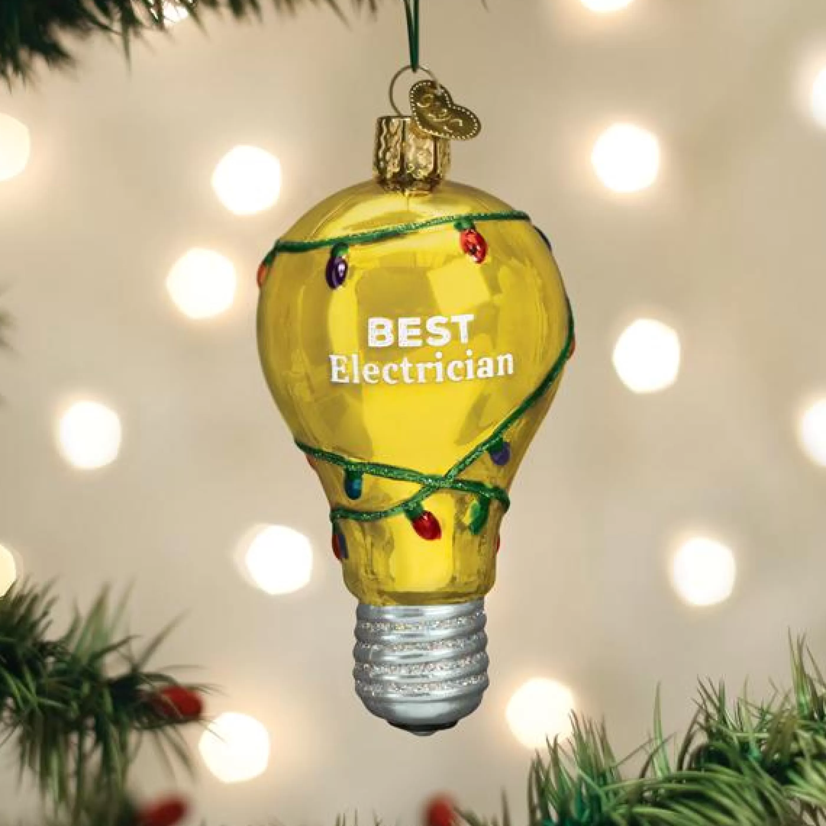 EAST WEST Best Electrician Ornament