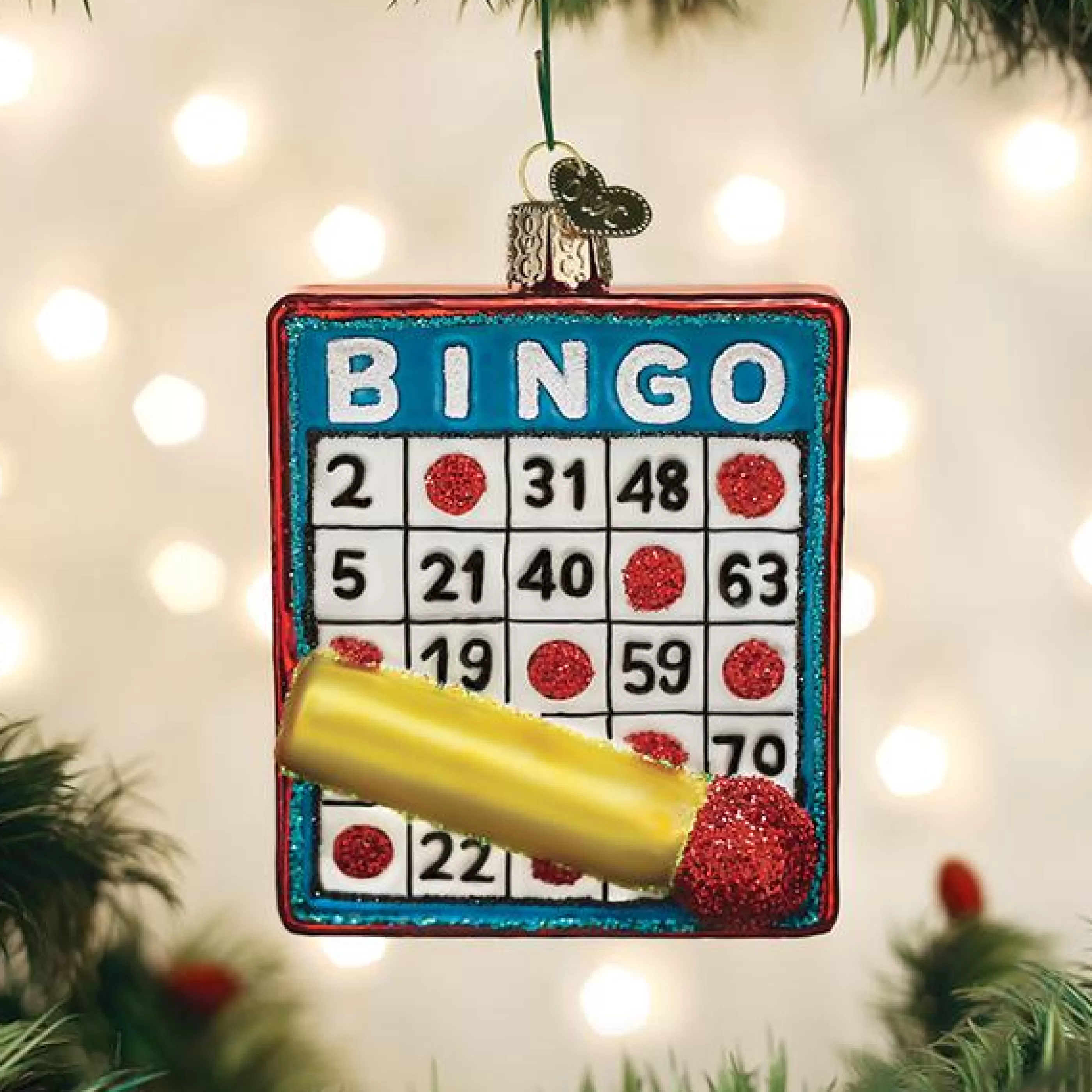 EAST WEST Bingo Ornament