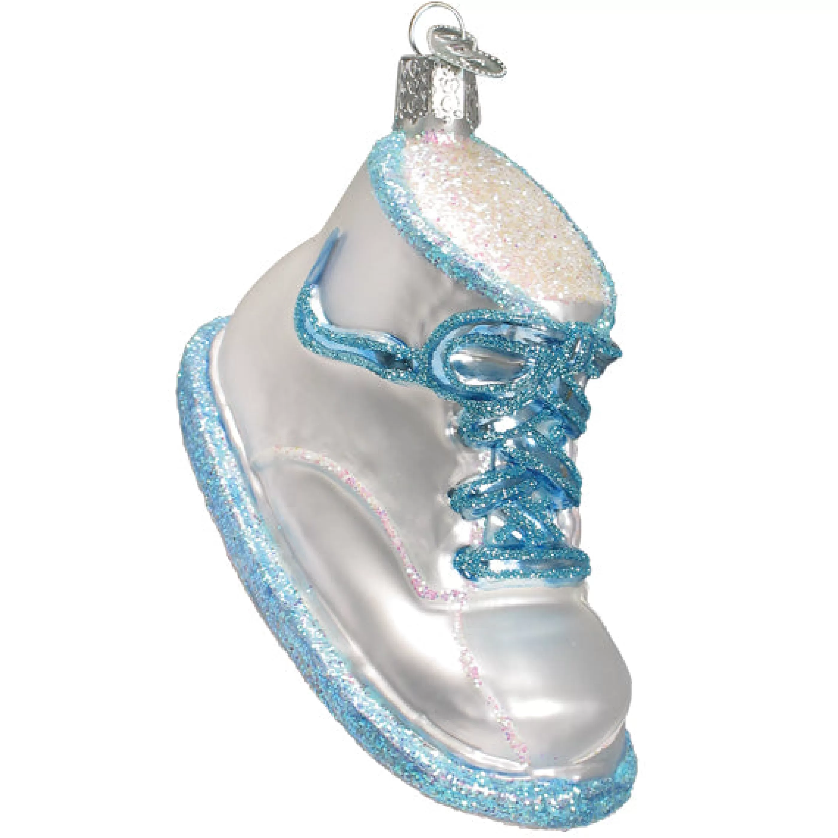 Kasa World Ltd Blue Baby Shoe Ornament