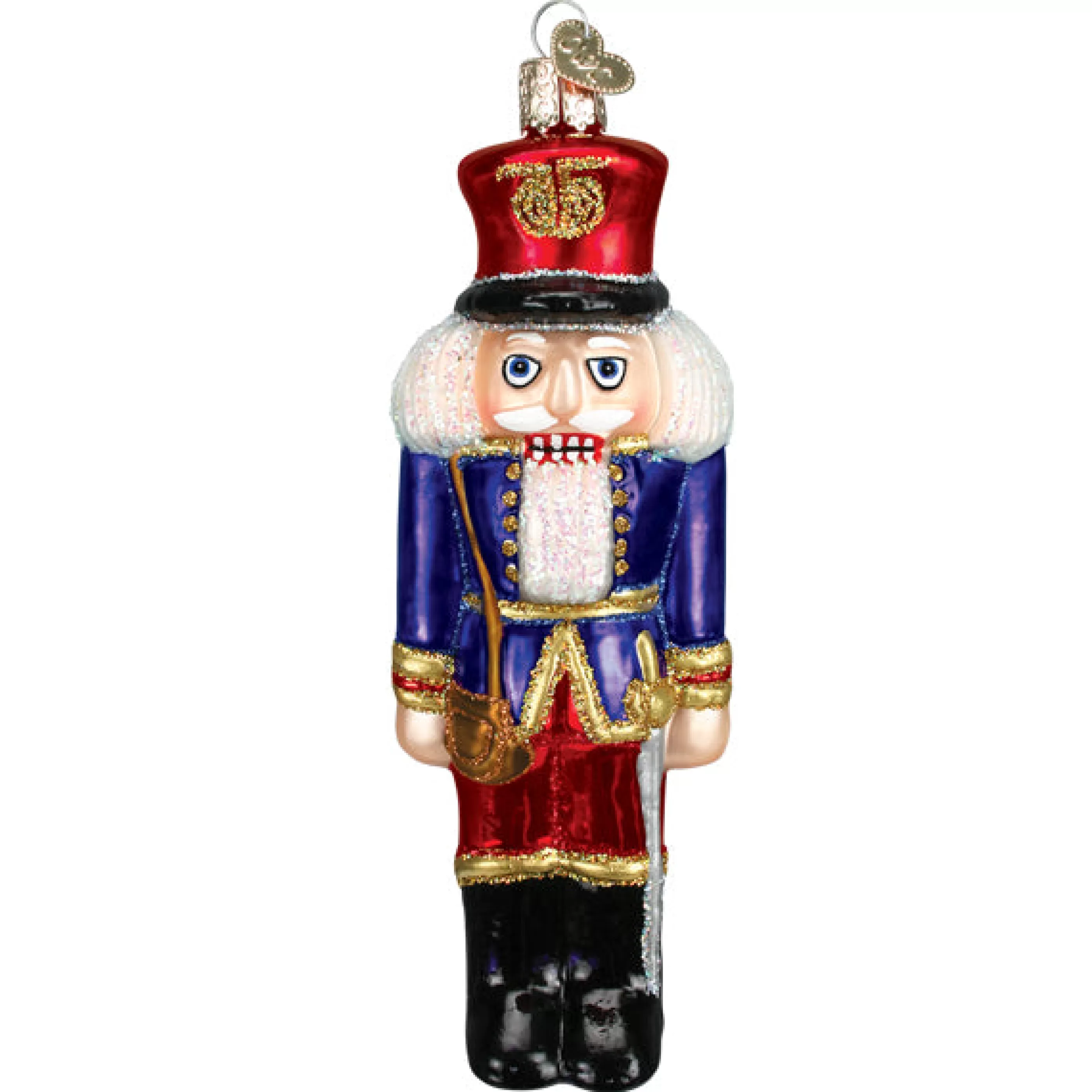 Kasa World Ltd Blue Coat Soldier Nutcracker Ornament