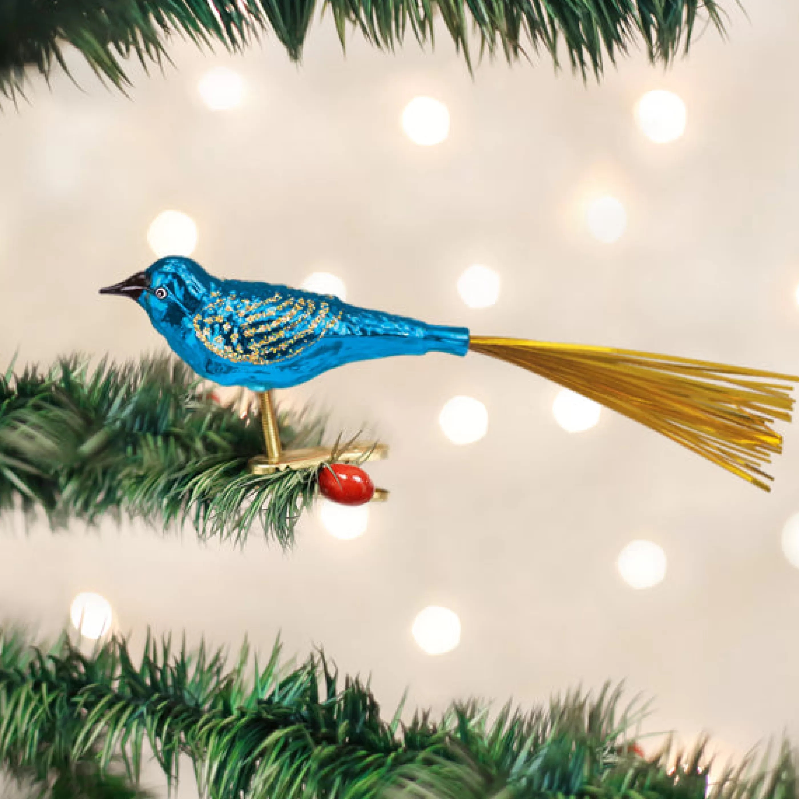 Kasa World Ltd Blue Lovebird Ornament