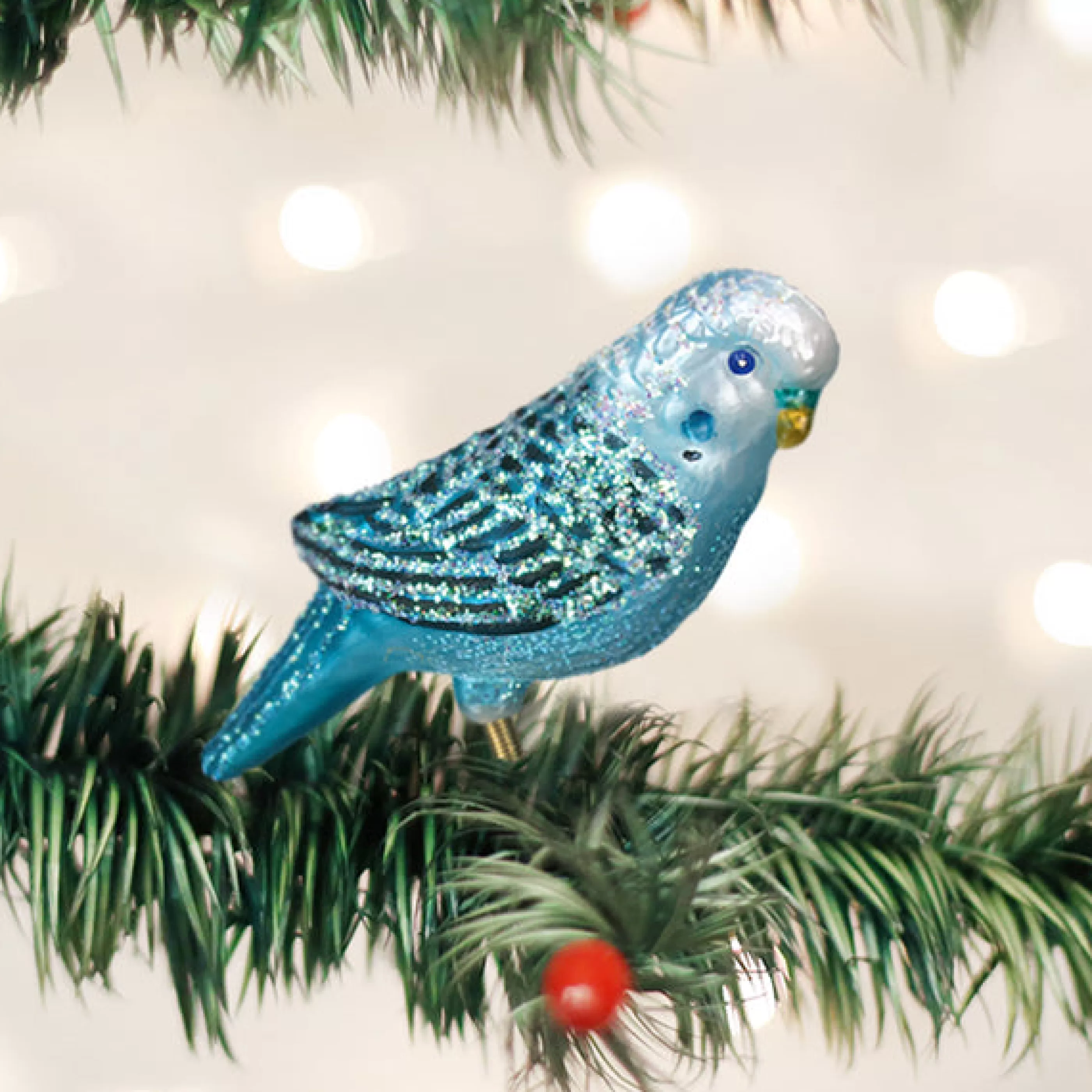 Kasa World Ltd Blue Miniature Parakeet Ornament