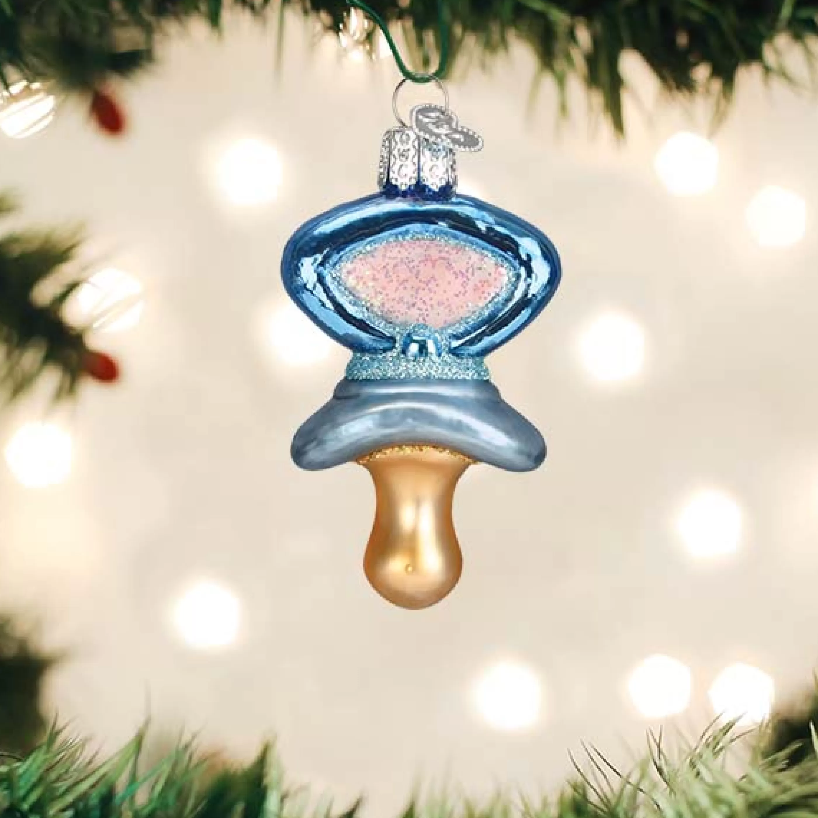 Kasa World Ltd Blue Pacifier Ornament