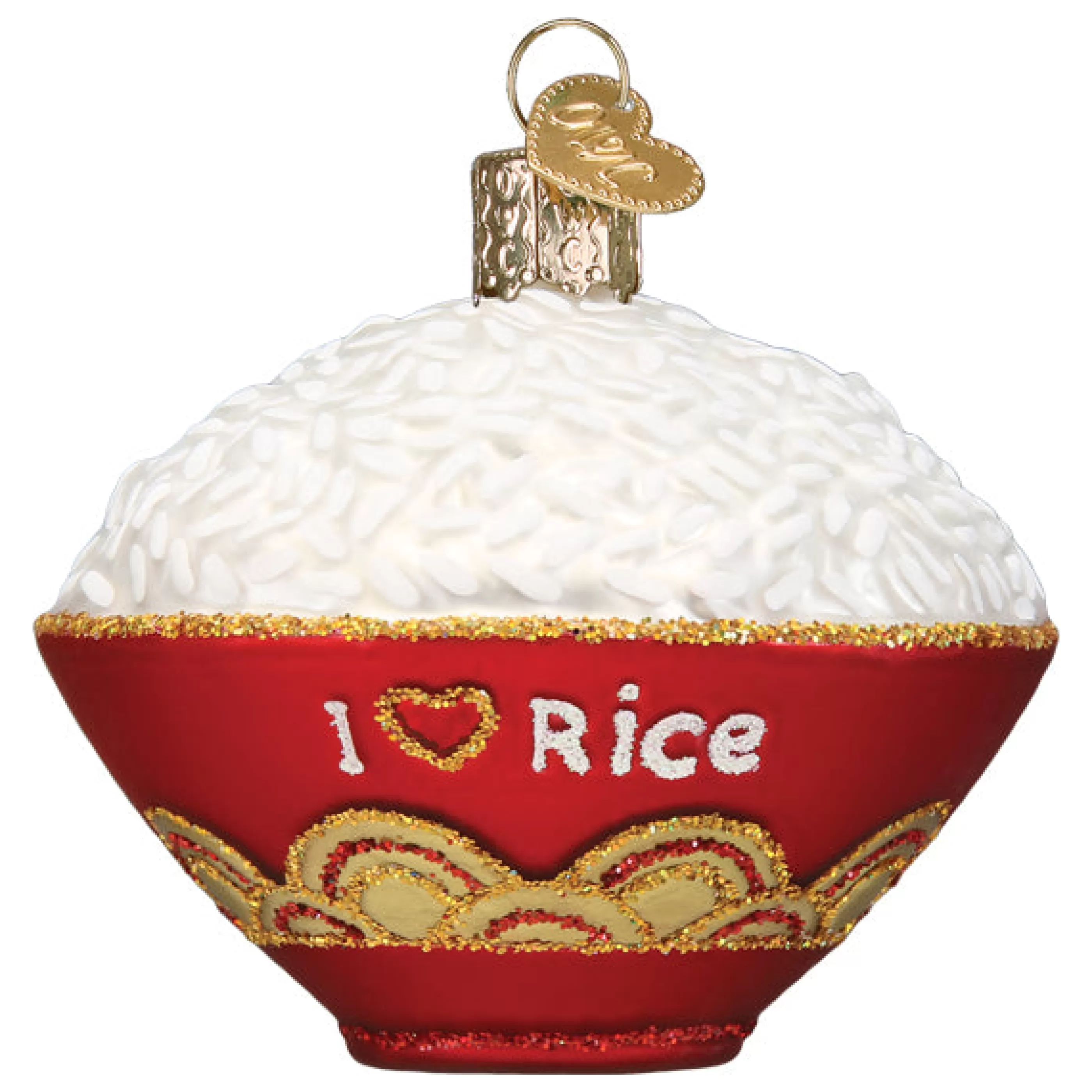 NF-EAST WEST Bowl Of Rice Ornament