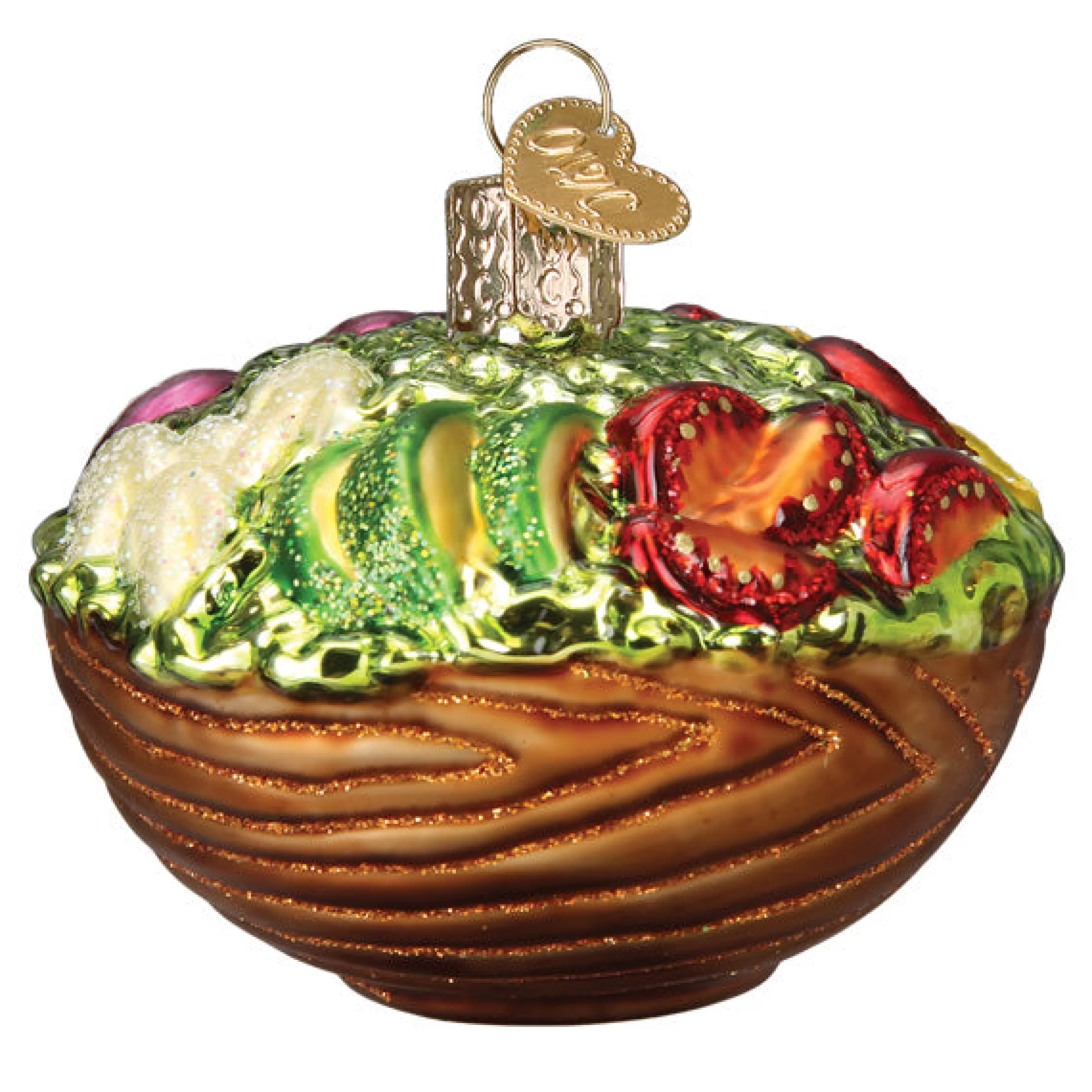 EAST WEST Bowl Of Salad Ornament