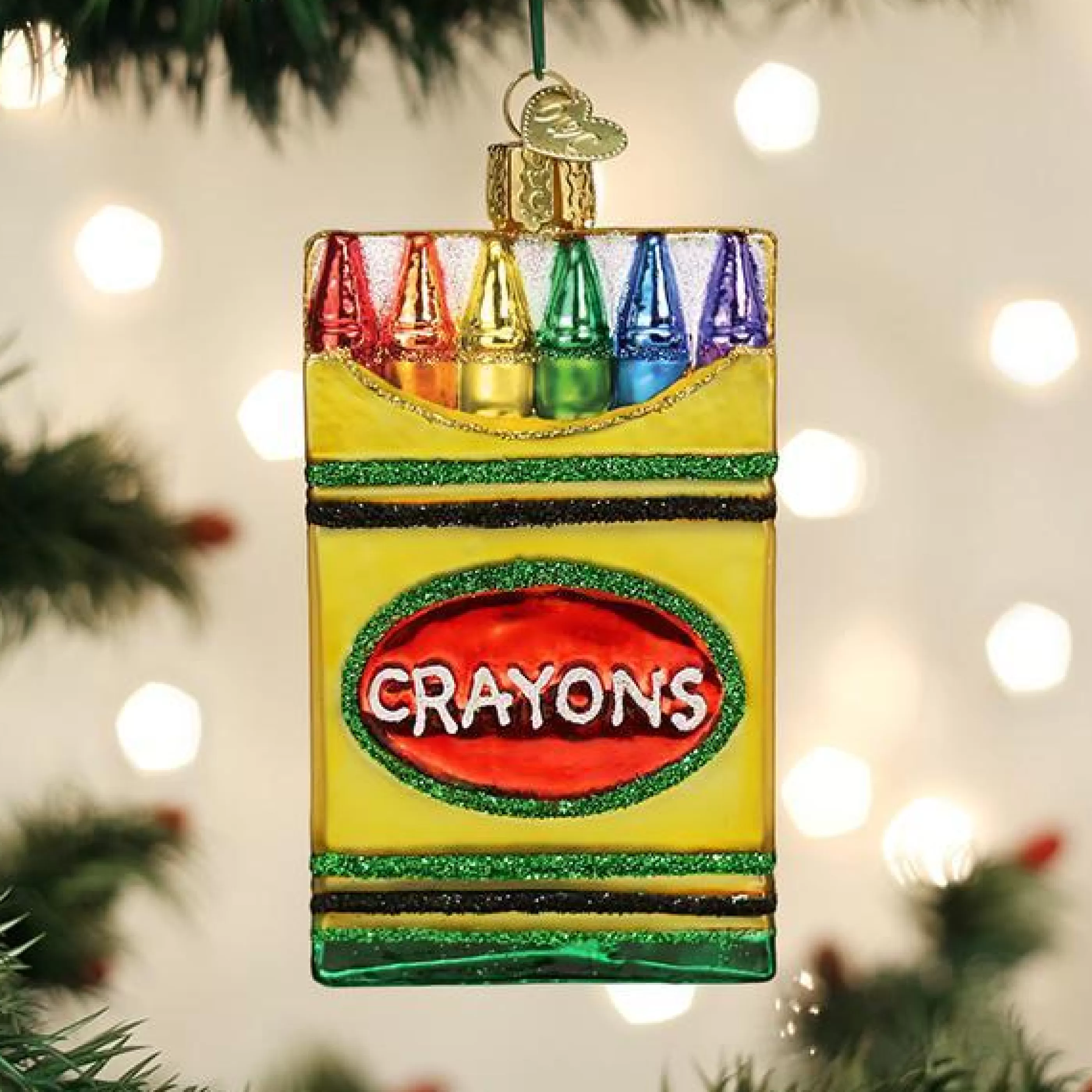 EAST WEST Box Of Crayons Ornament