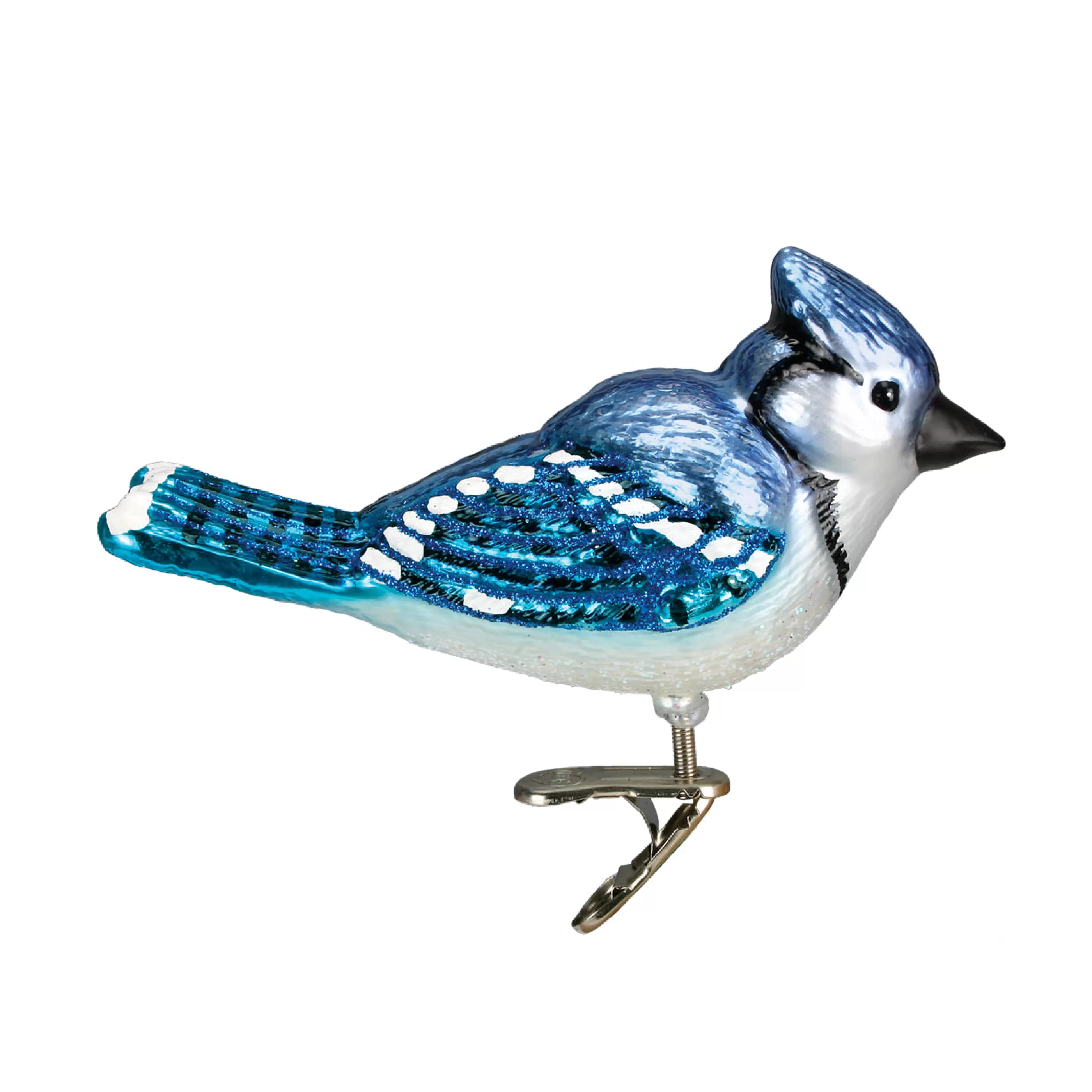 EAST WEST Bright Blue Jay Ornament