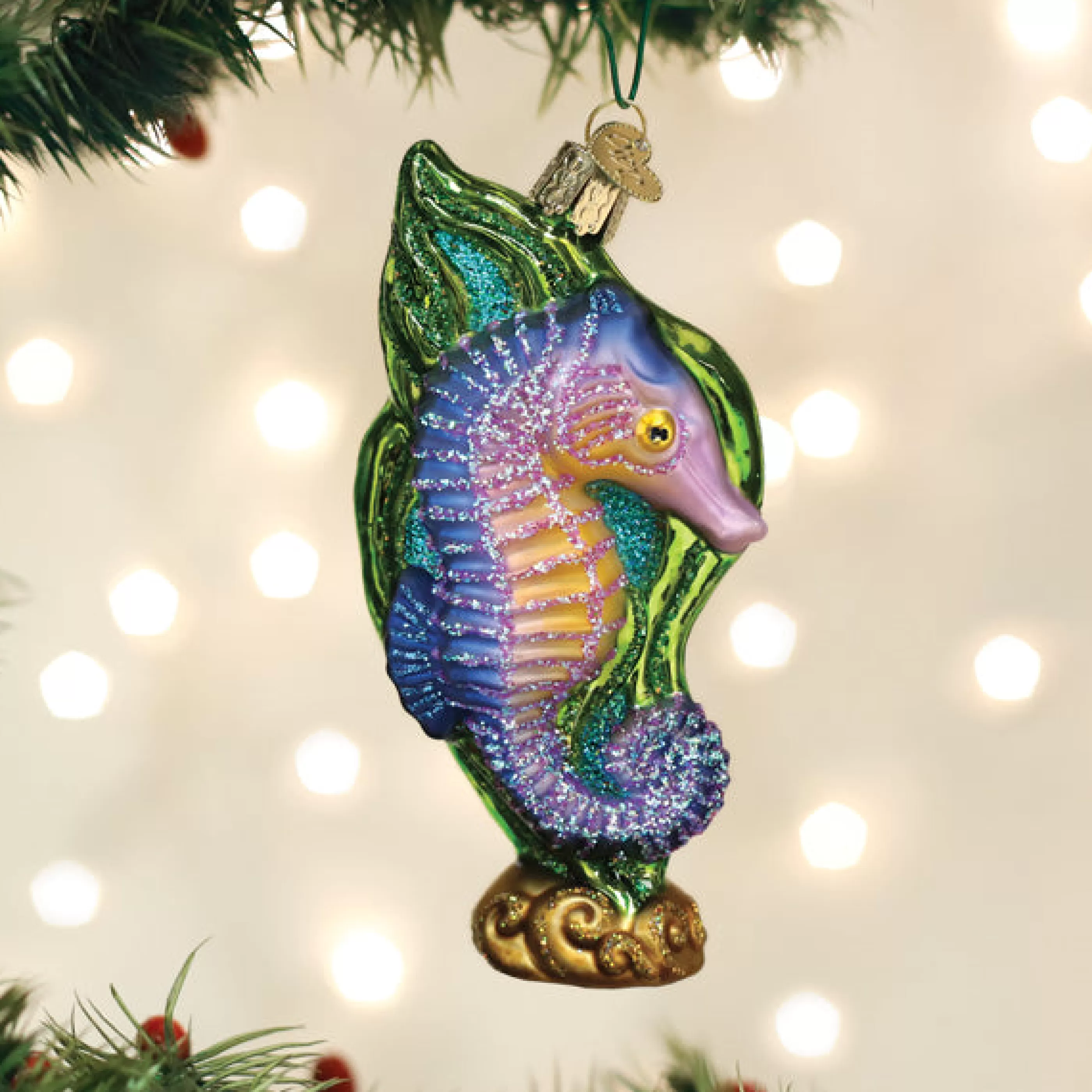 Kasa World Ltd Bright Seahorse Ornament