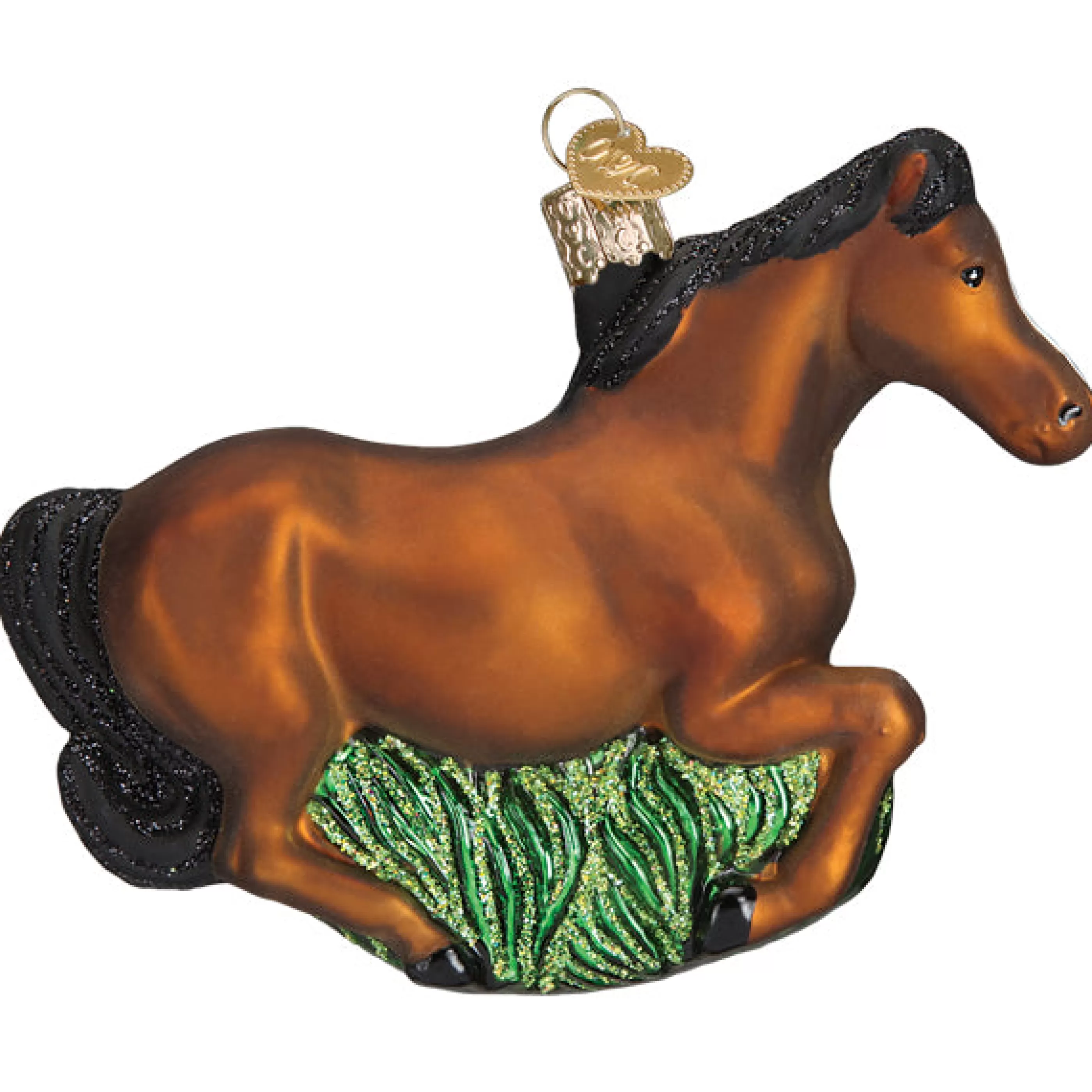 Kasa World Ltd Brown Mustang Ornament