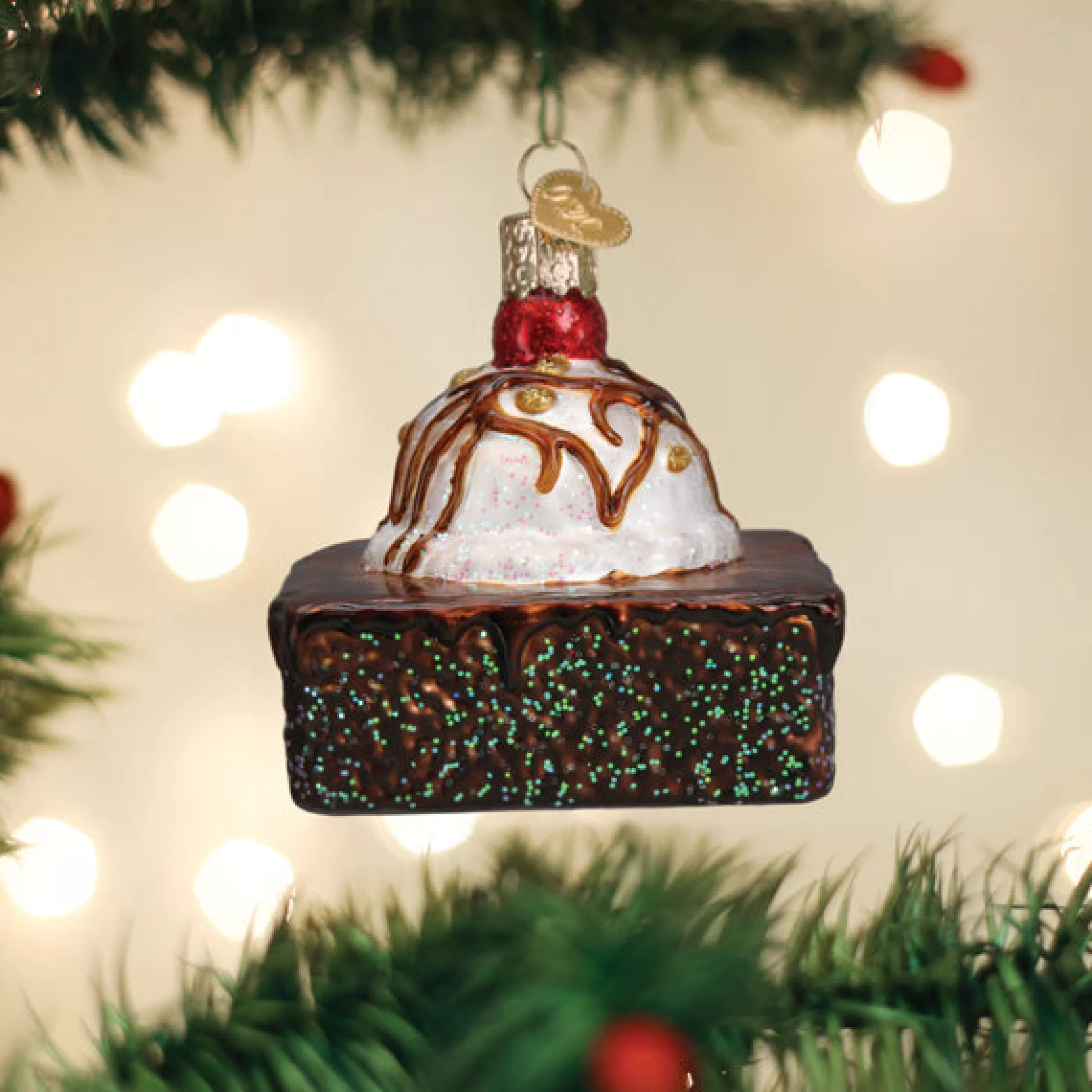 Kasa World Ltd Brownie A La Mode Ornament