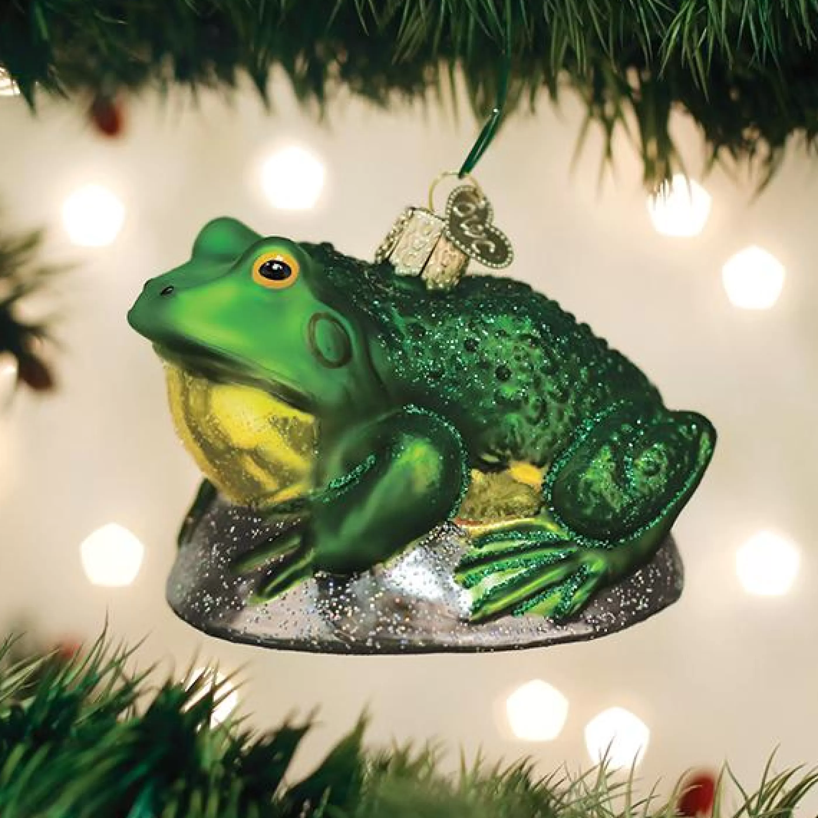 EAST WEST Bull Frog Ornament