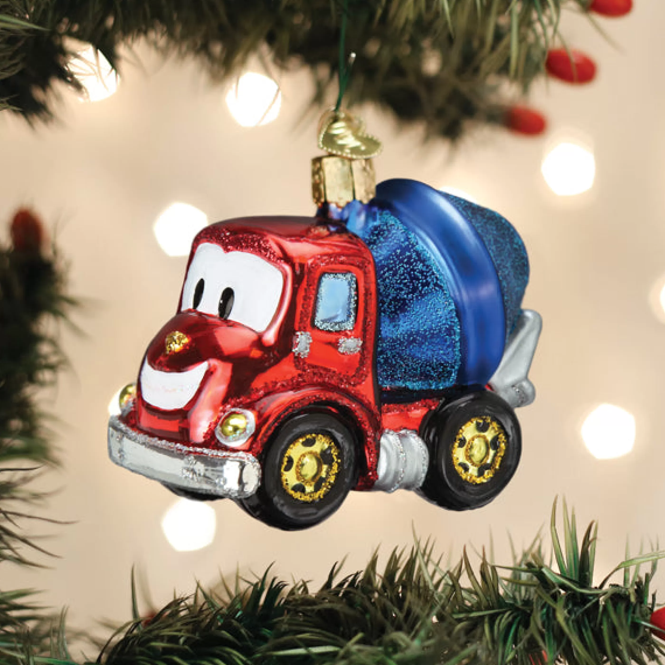 EAST WEST Cheerful Cement Truck Ornament