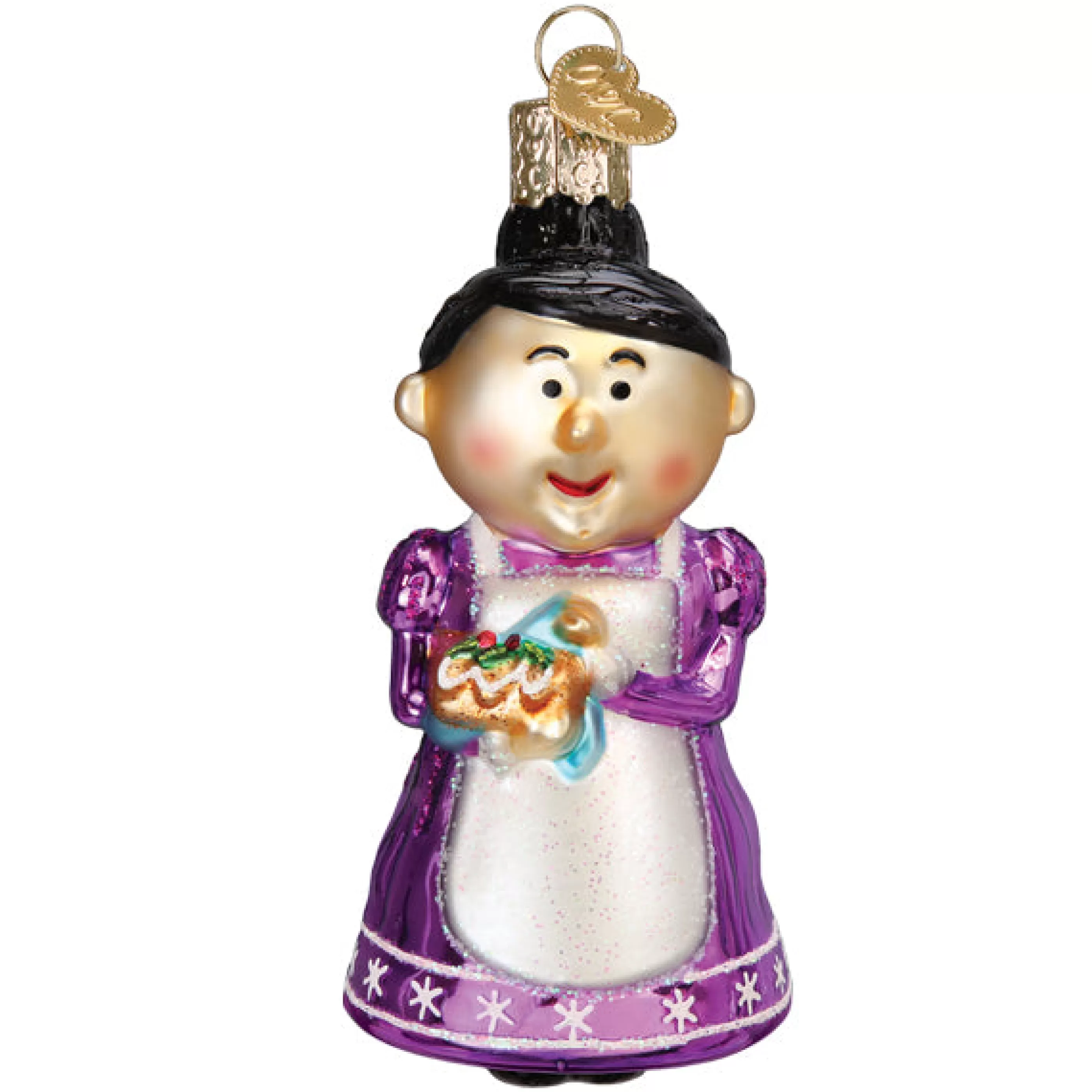 EAST WEST Cheery Mrs. Claus Ornament