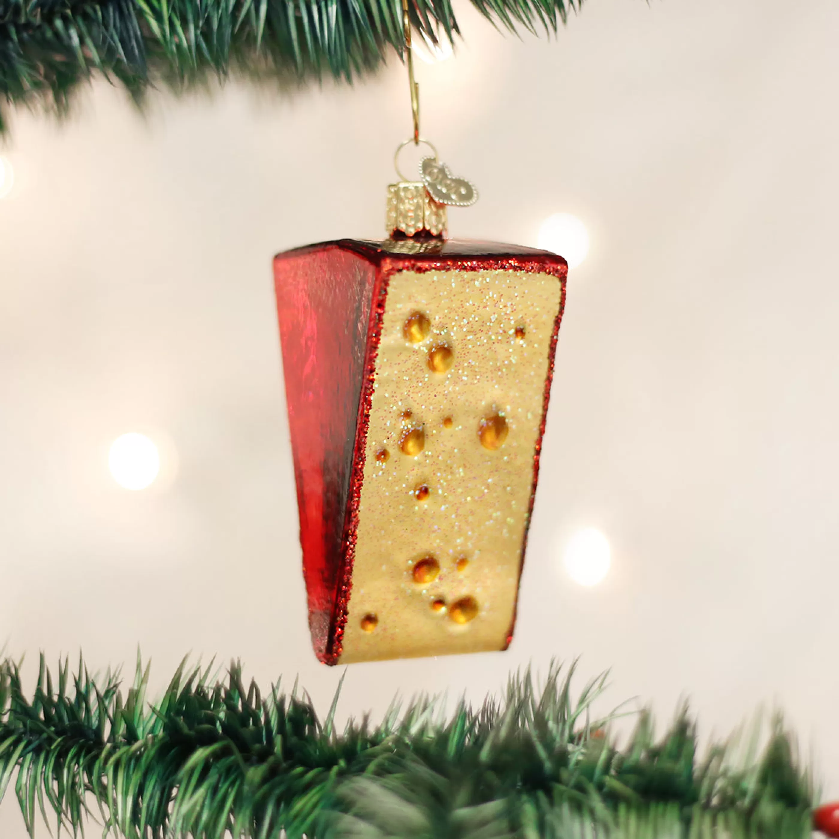 EAST WEST Cheese Wedge Ornament