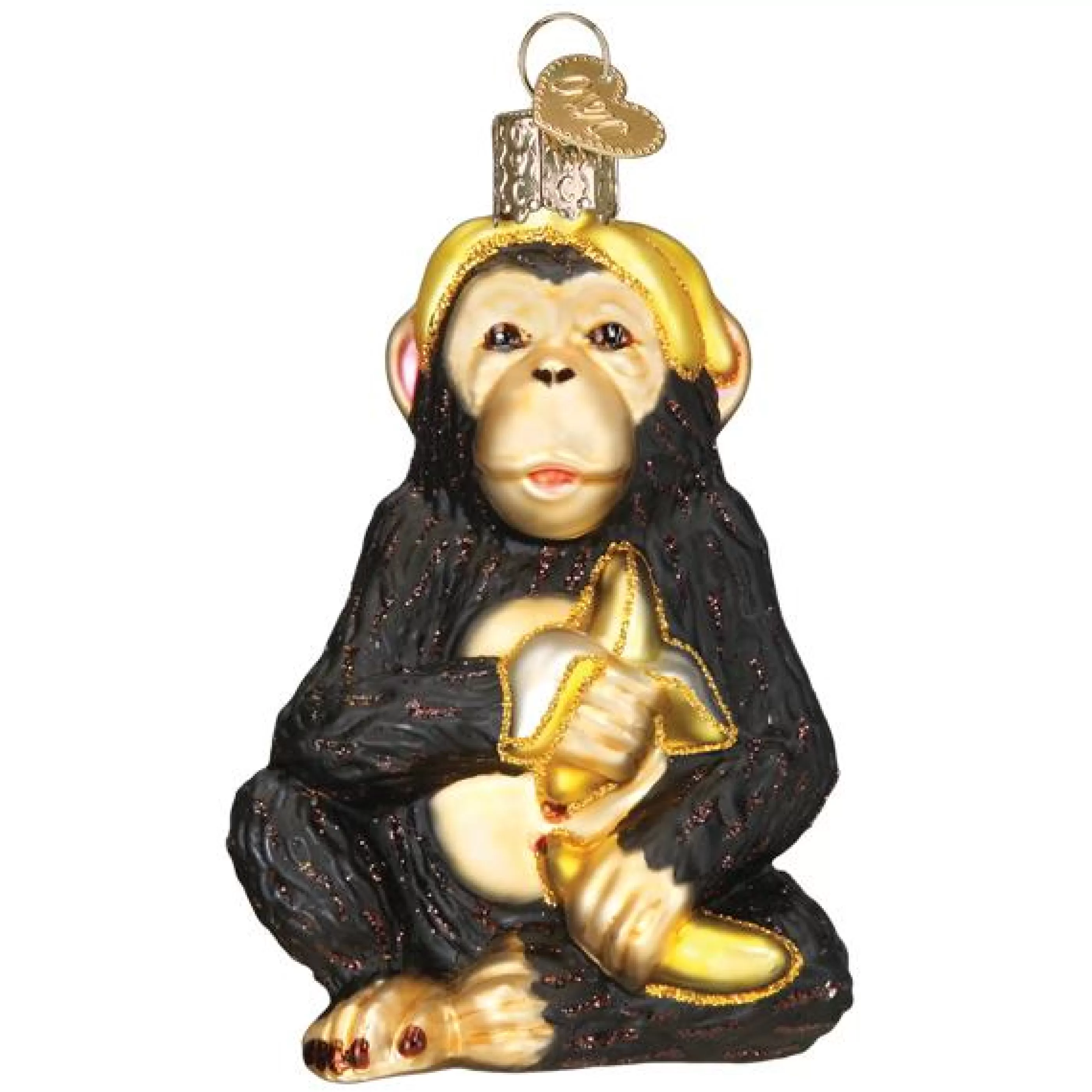 EAST WEST Chimpanzee Ornament