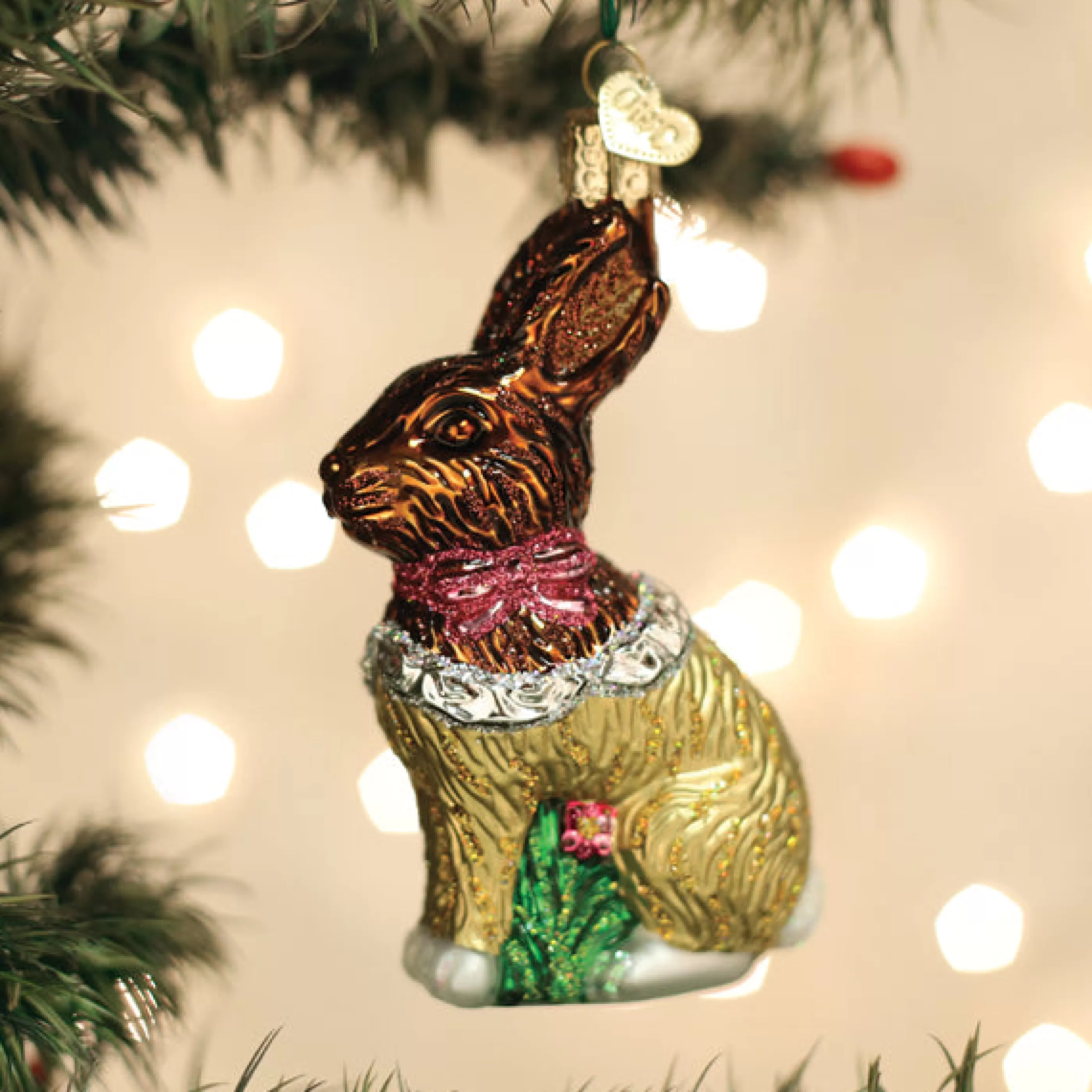 Kasa World Ltd Chocolate Easter Bunny Ornament