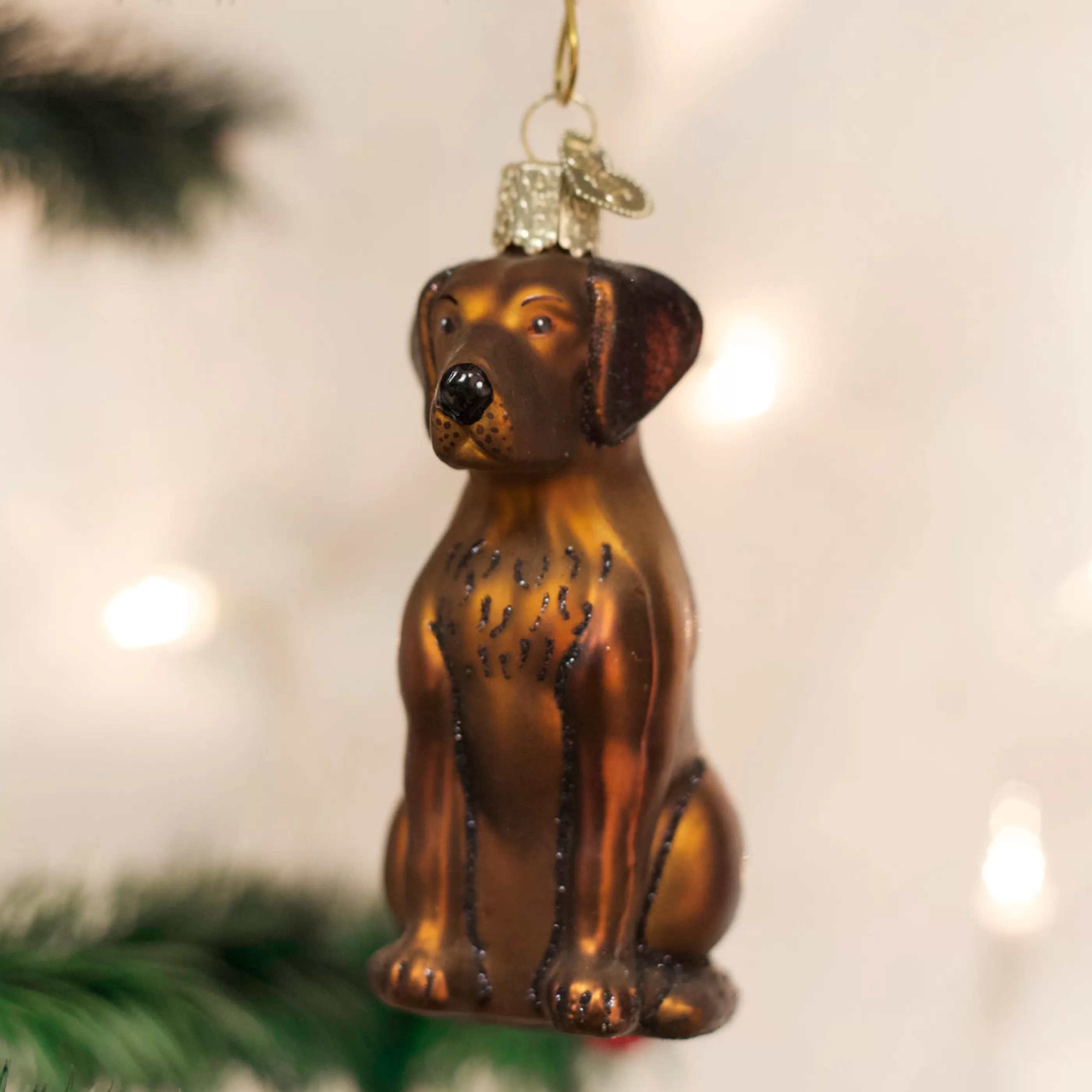 DUPLICATE FACTORY Chocolate Labrador Ornament