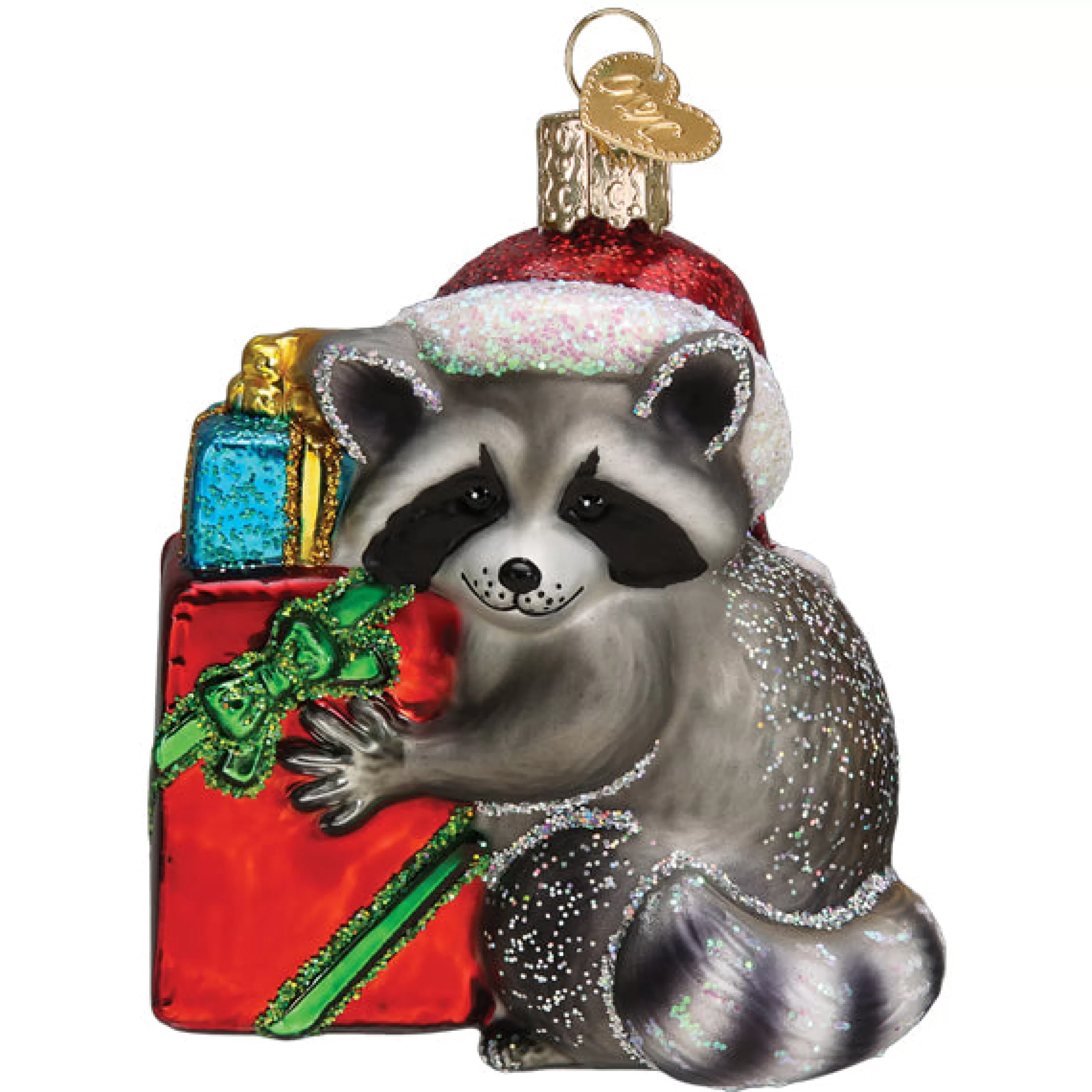 Kasa World Ltd Christmas Bandit Raccoon Ornament