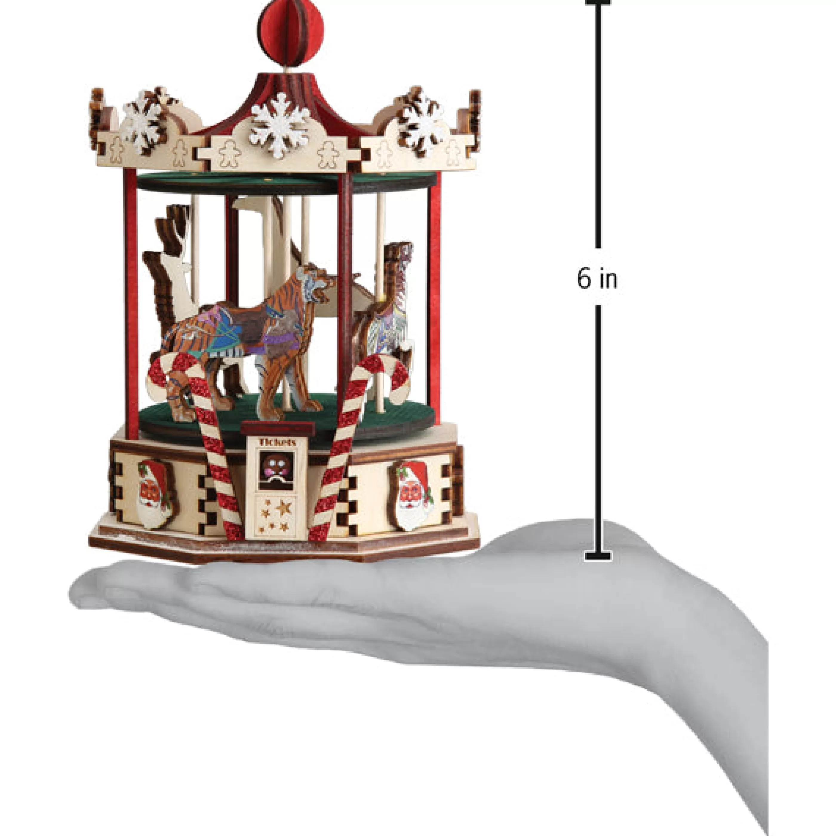 EAST WEST Christmas Carousel Ornament