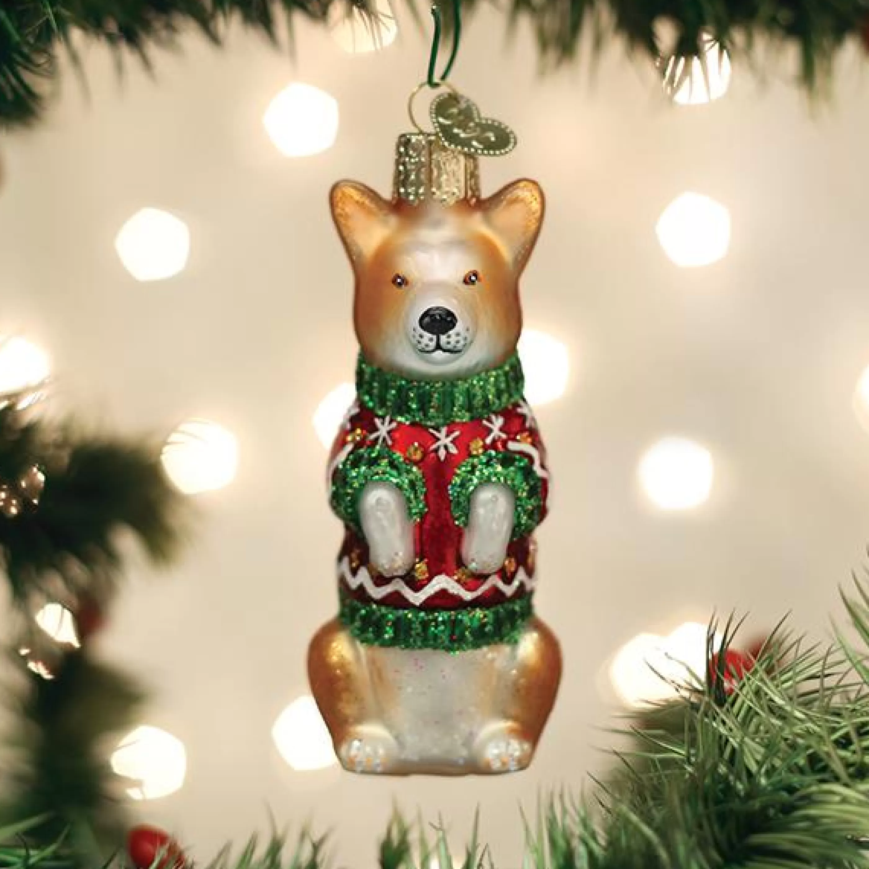 Kasa World Ltd Christmas Corgi Ornament