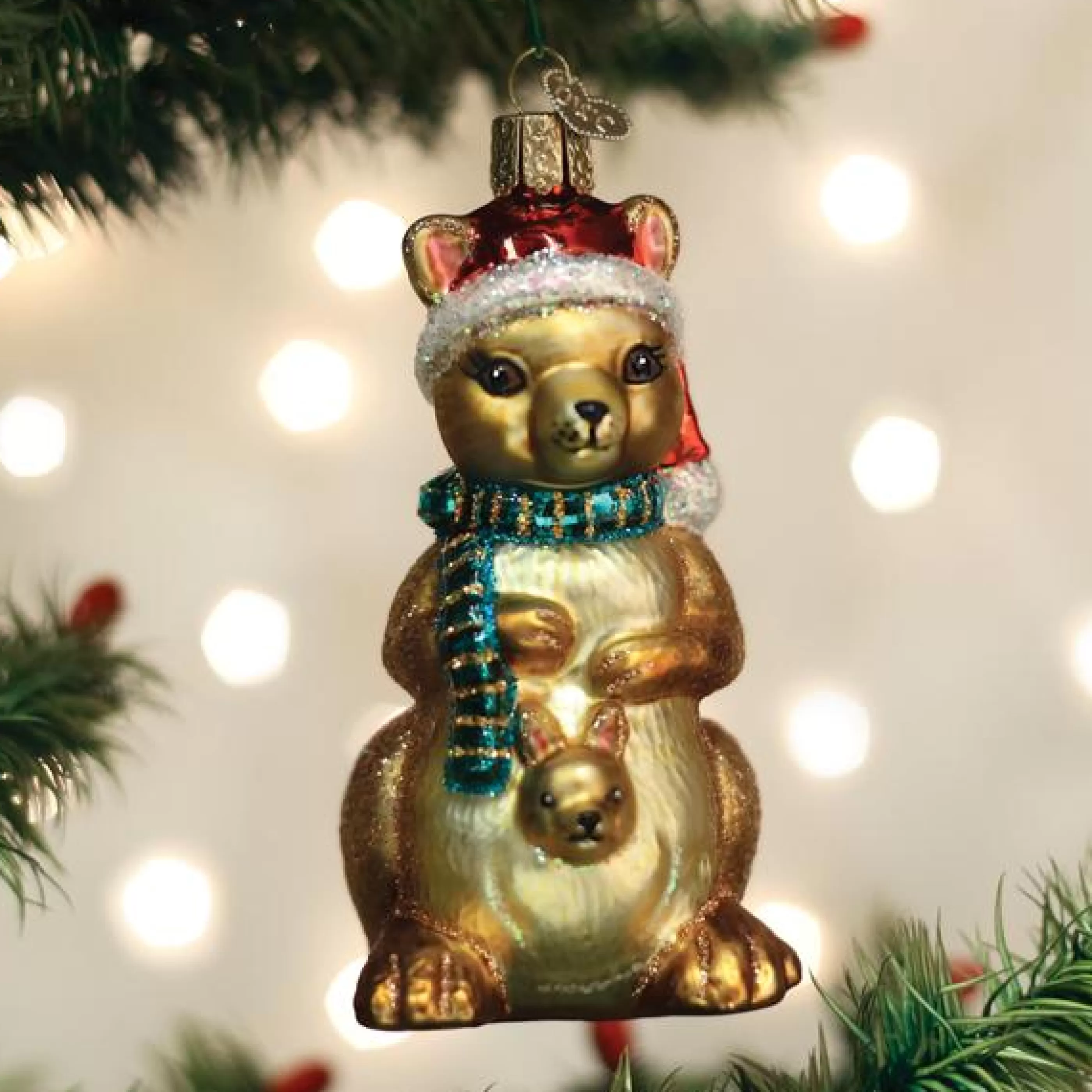 EAST WEST Christmas Kangaroo Ornament