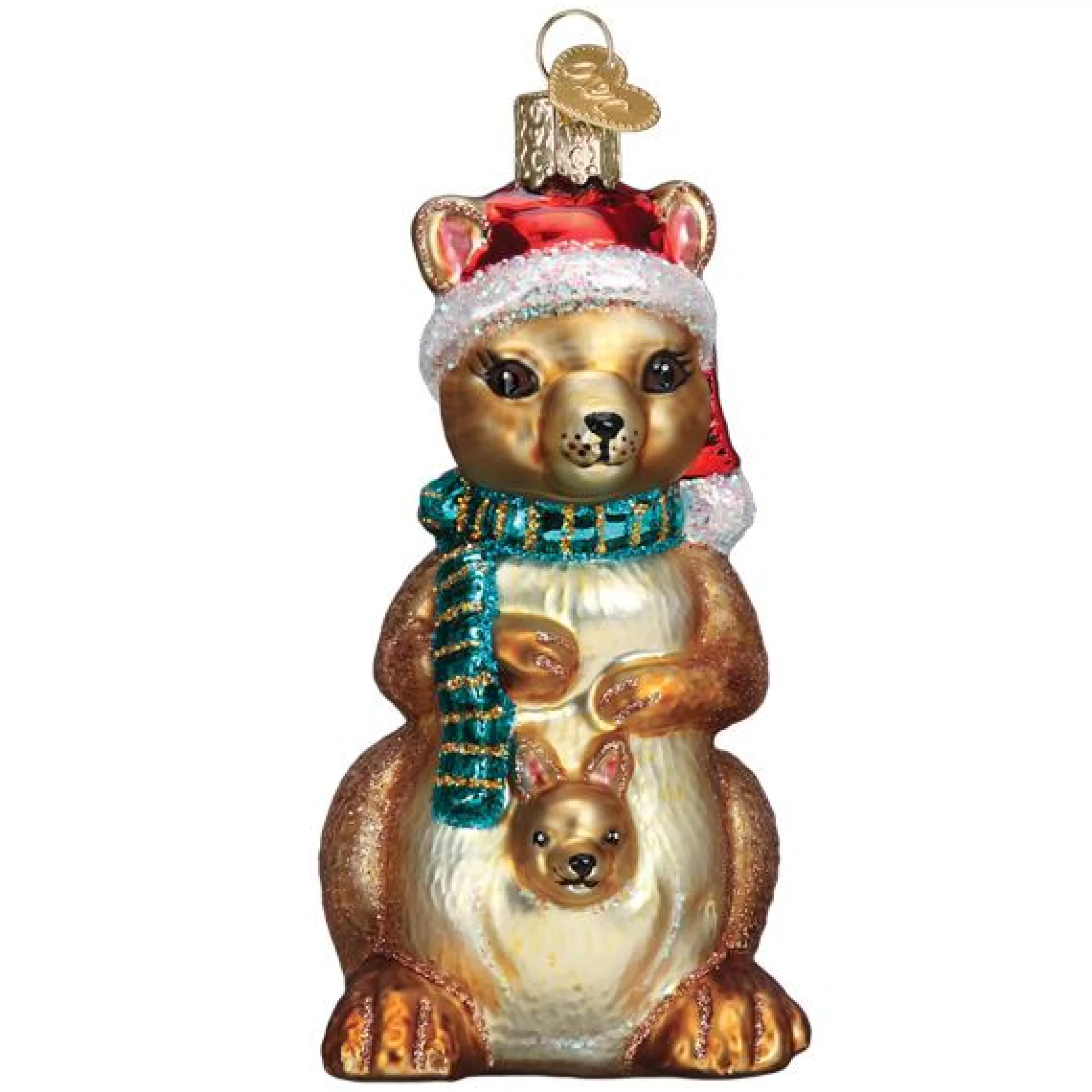 EAST WEST Christmas Kangaroo Ornament