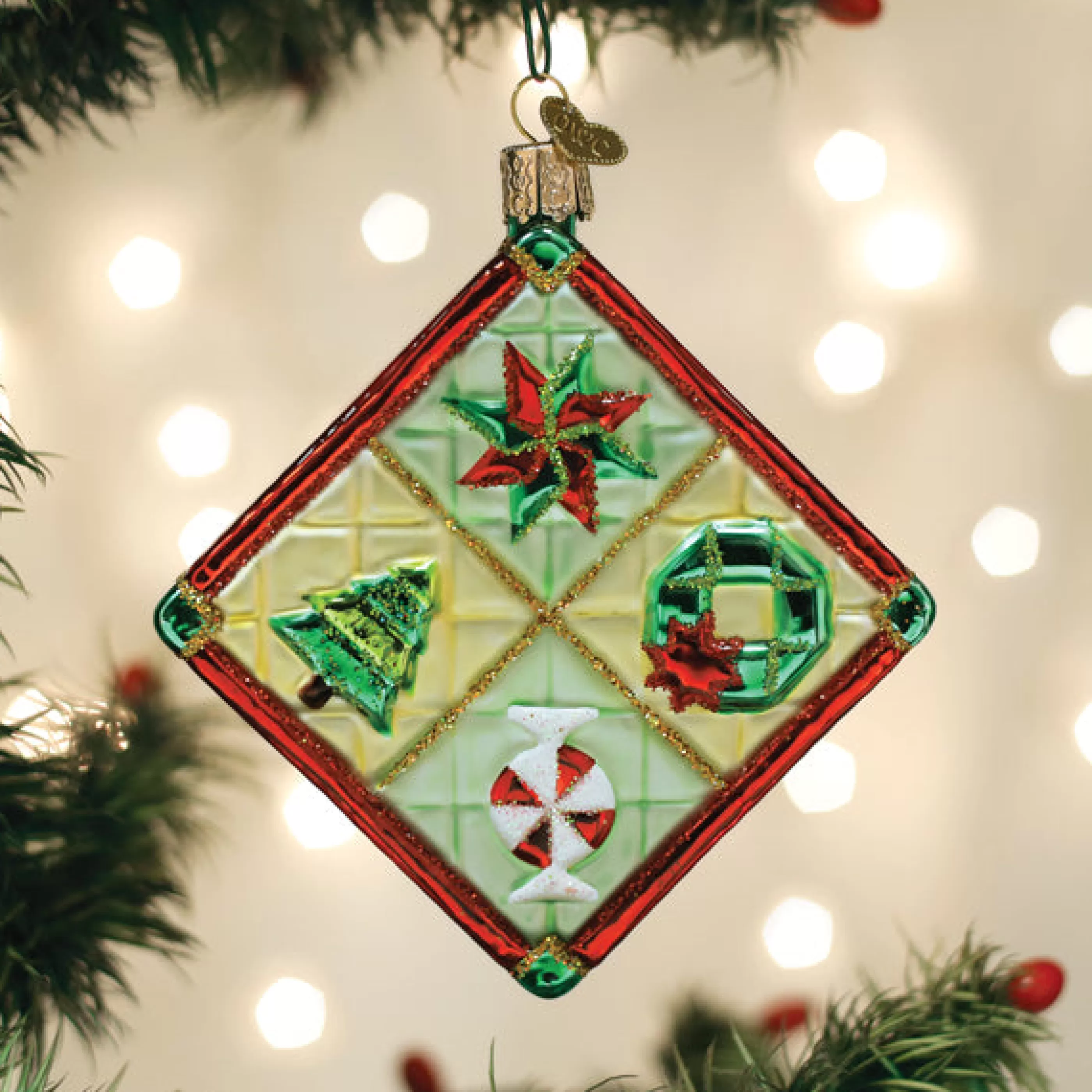 EAST WEST Christmas Quilt Ornament