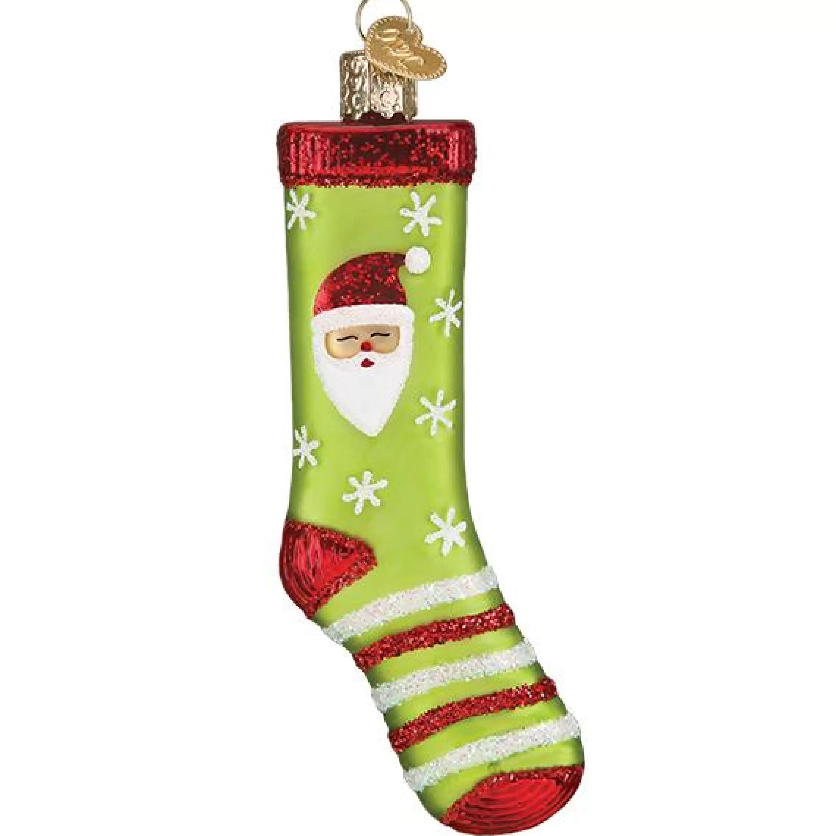 EAST WEST Christmas Sock Ornament