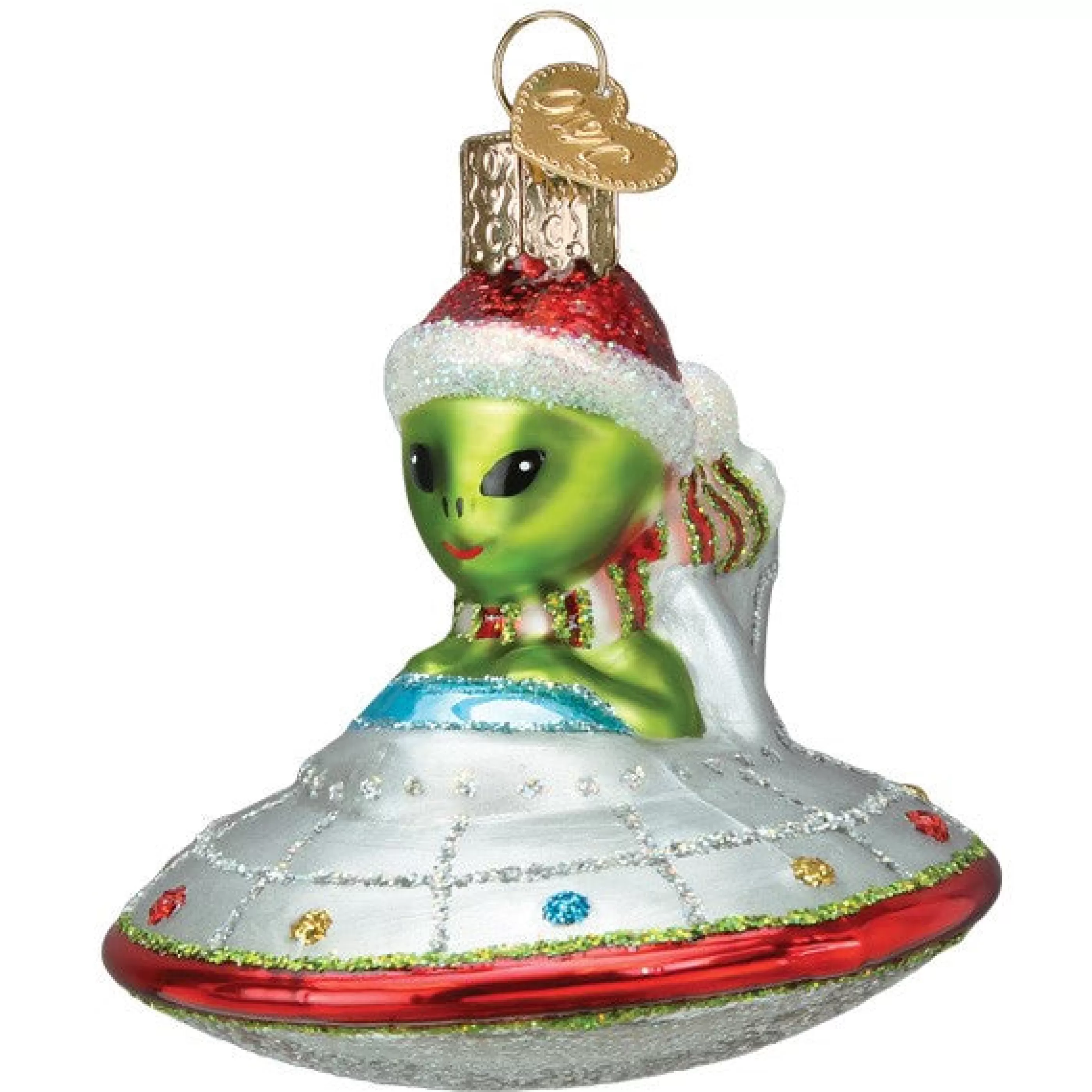 EAST WEST Christmas Ufo Ornament