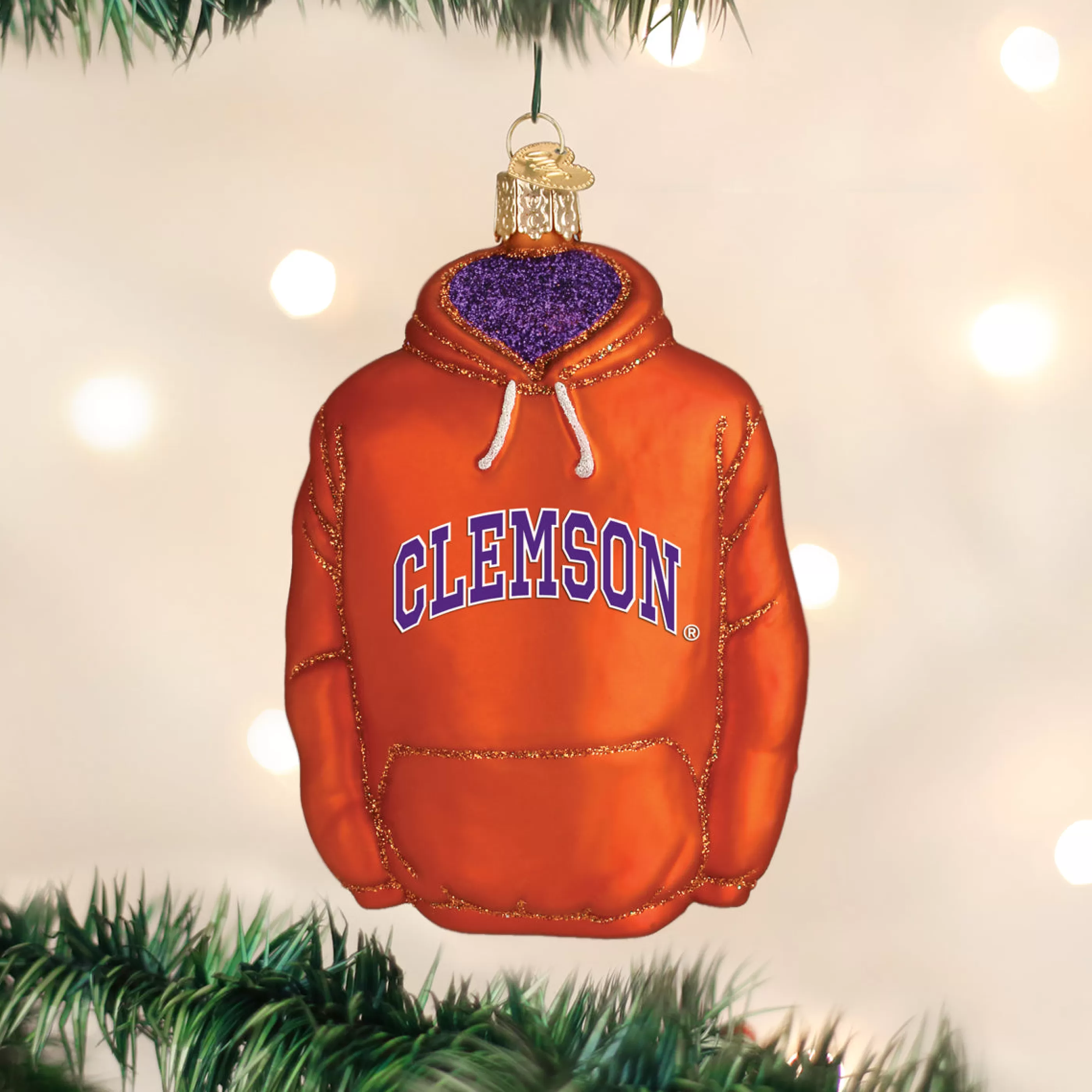 EAST WEST Clemson Hoodie Ornament