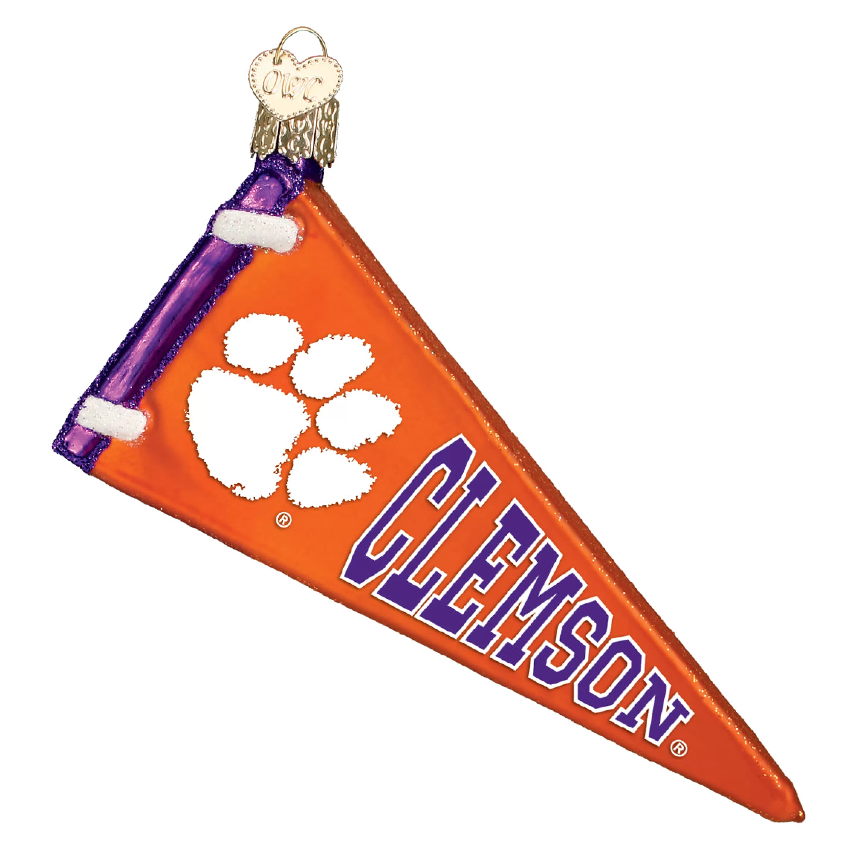 EAST WEST Clemson Pennant Ornament