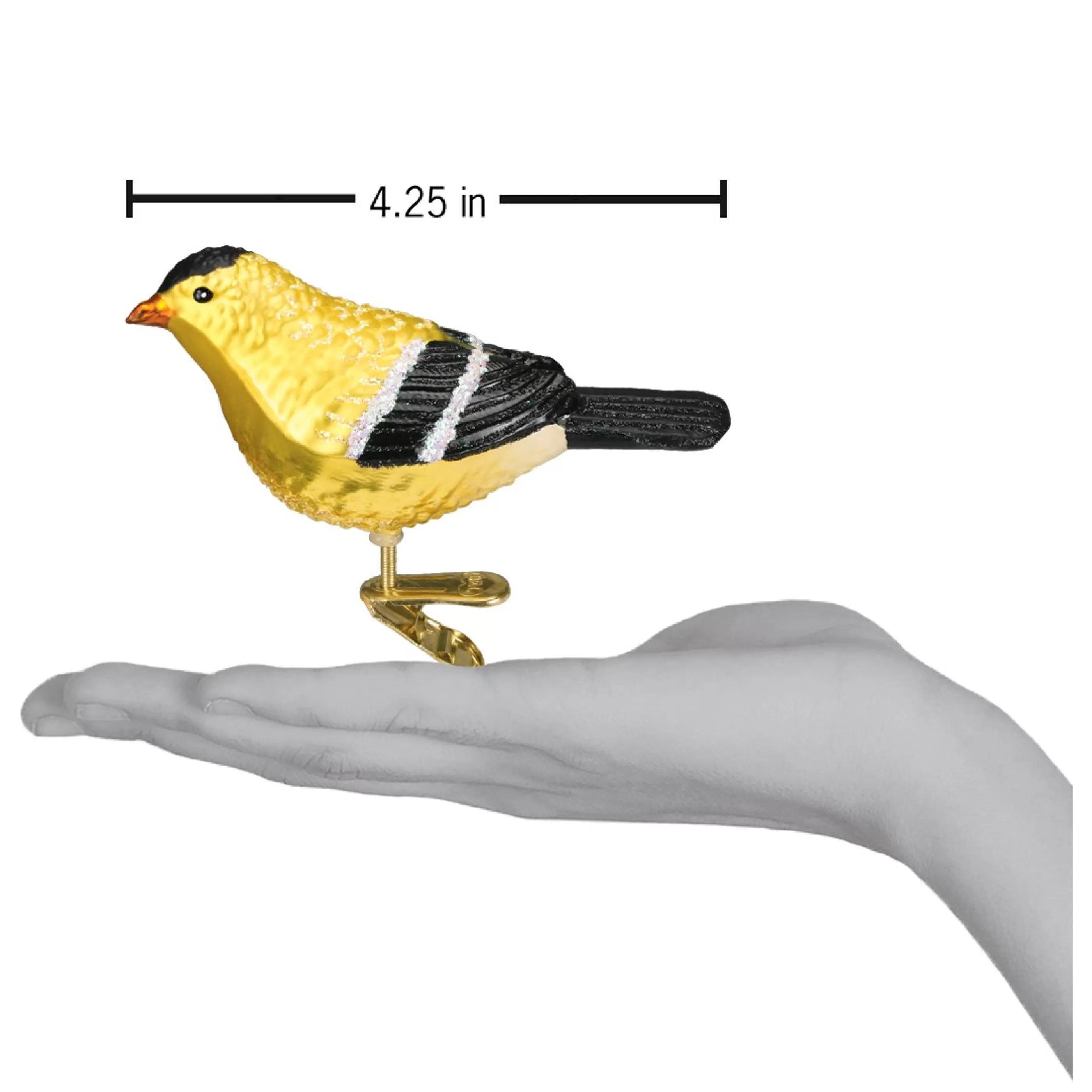 EAST WEST Clip-On American Goldfinch