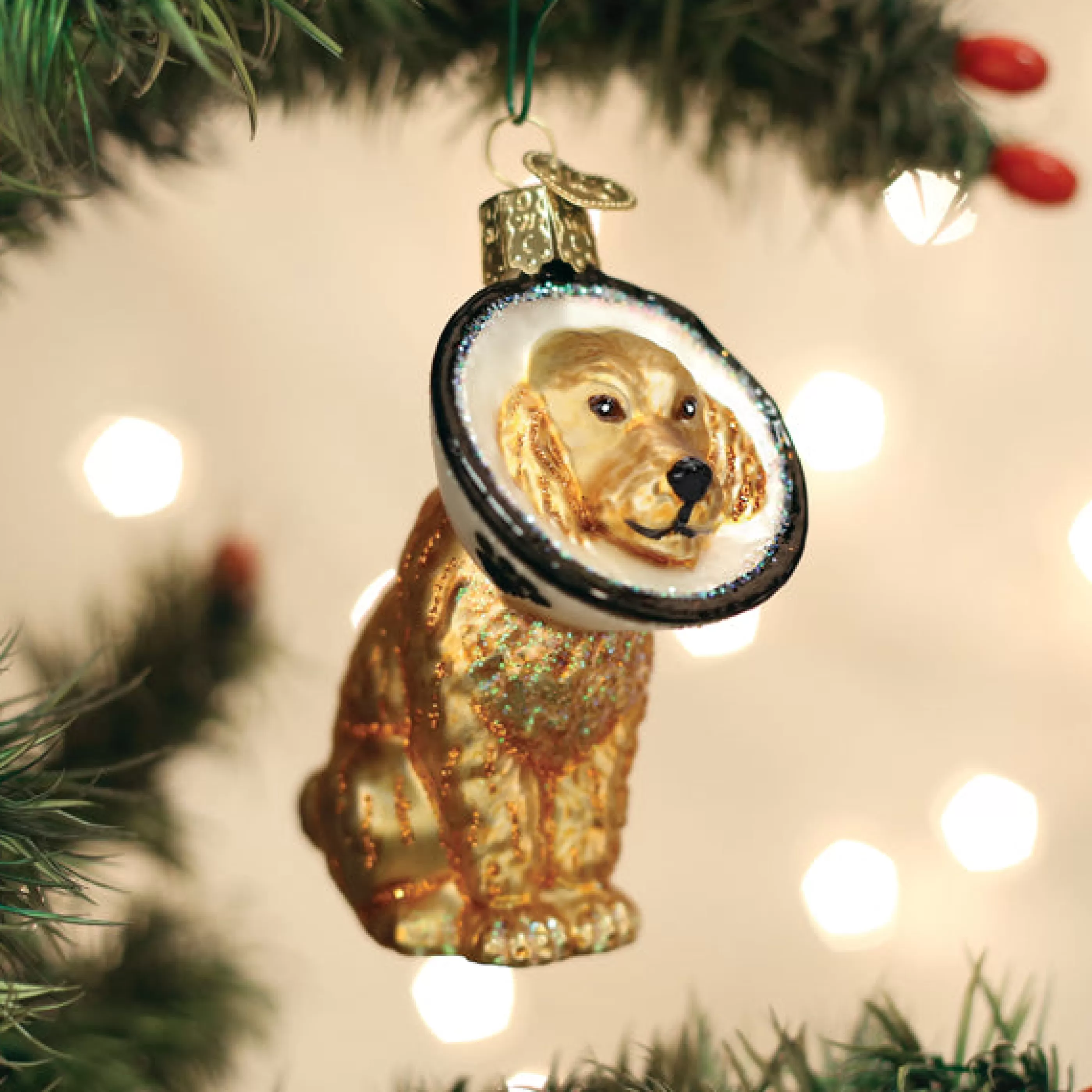 EAST WEST Cone Of Shame Dog Ornament