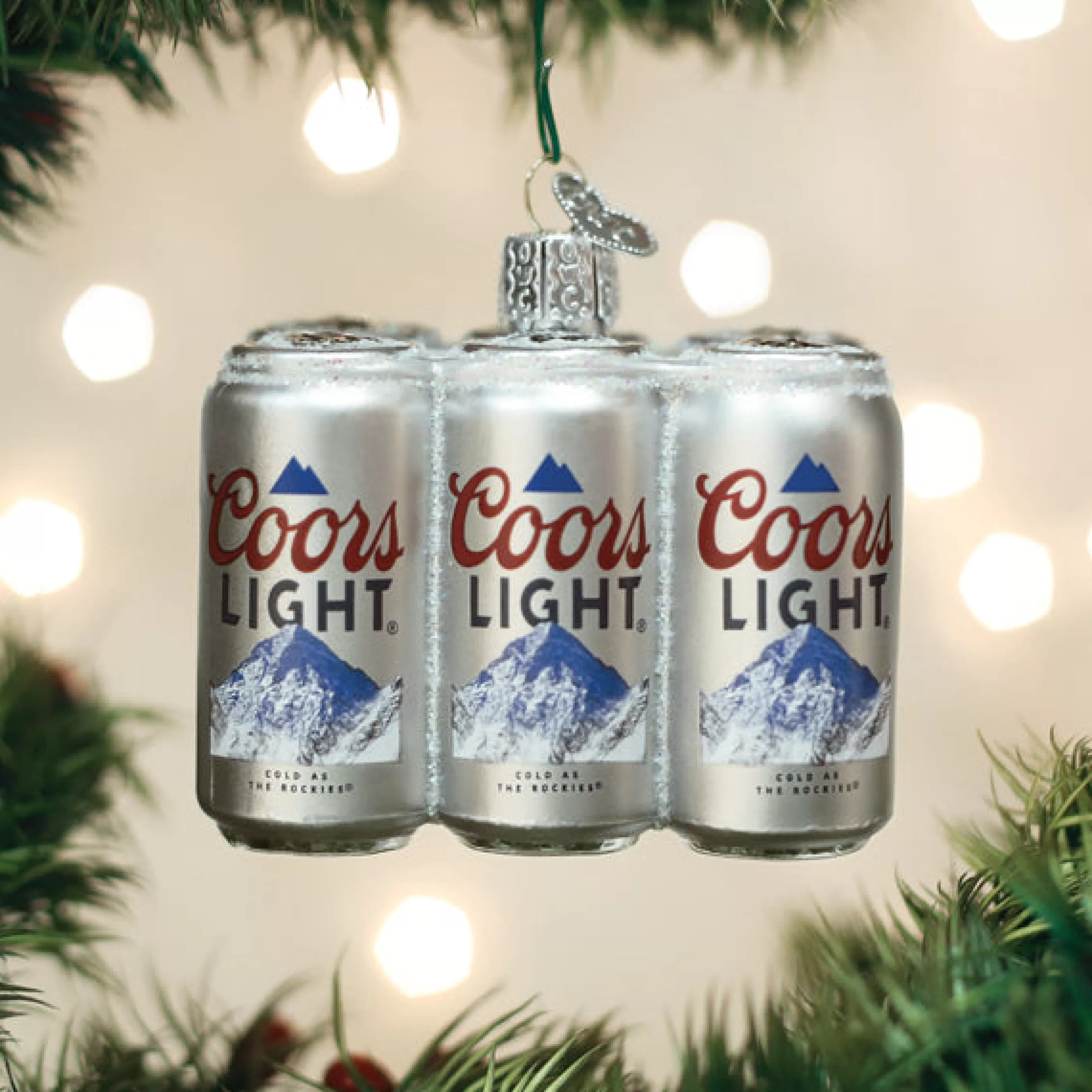 EAST WEST Coors Light Six Pack Ornament