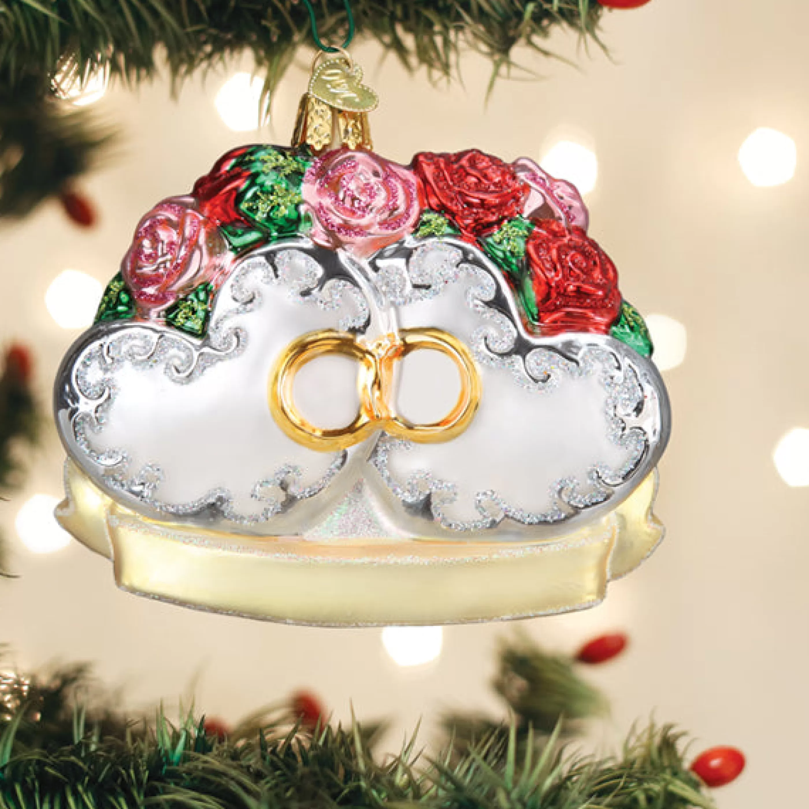 EAST WEST Couples First Christmas Ornament